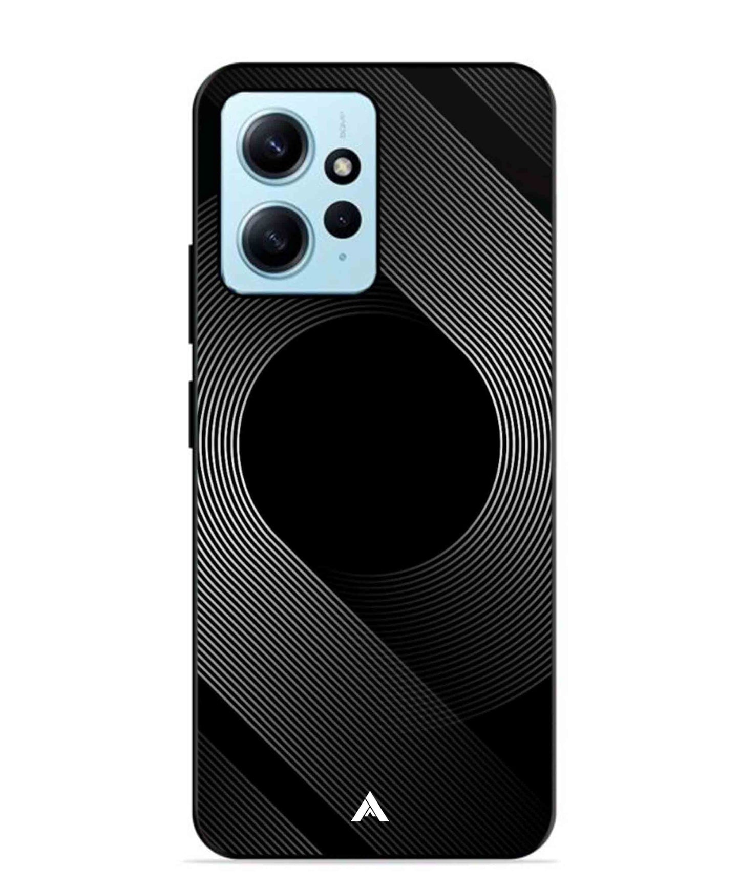 Stripe Pattern 14 Metal Back Cover Phone Case for Xiaomi Redmi Note 12 4G