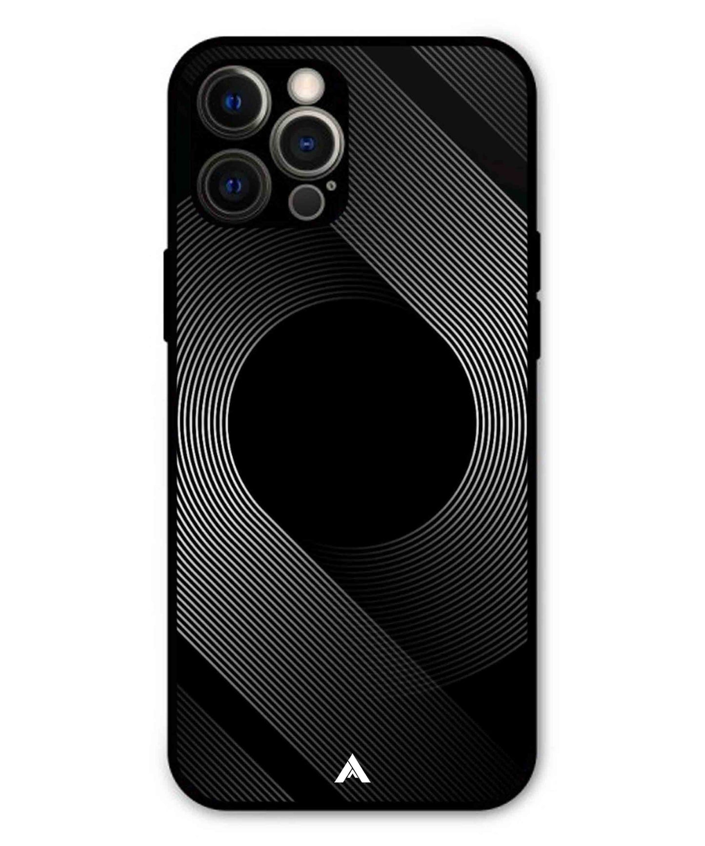 Stripe Pattern 14 Metal Back Cover Phone Case for iPhone 12 Pro Max