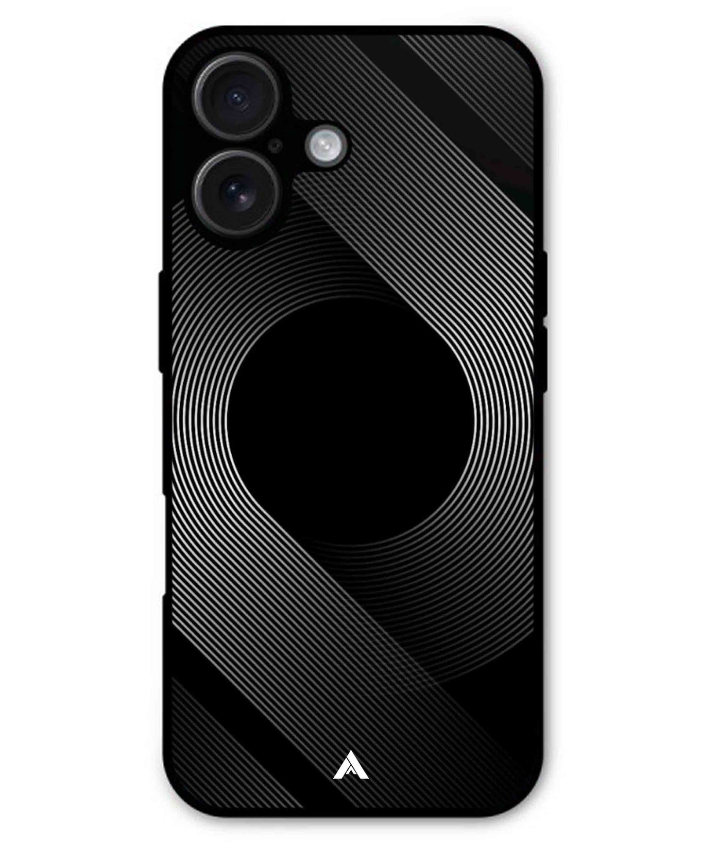 Stripe Pattern 14 Metal Back Cover Phone Case for iPhone 16