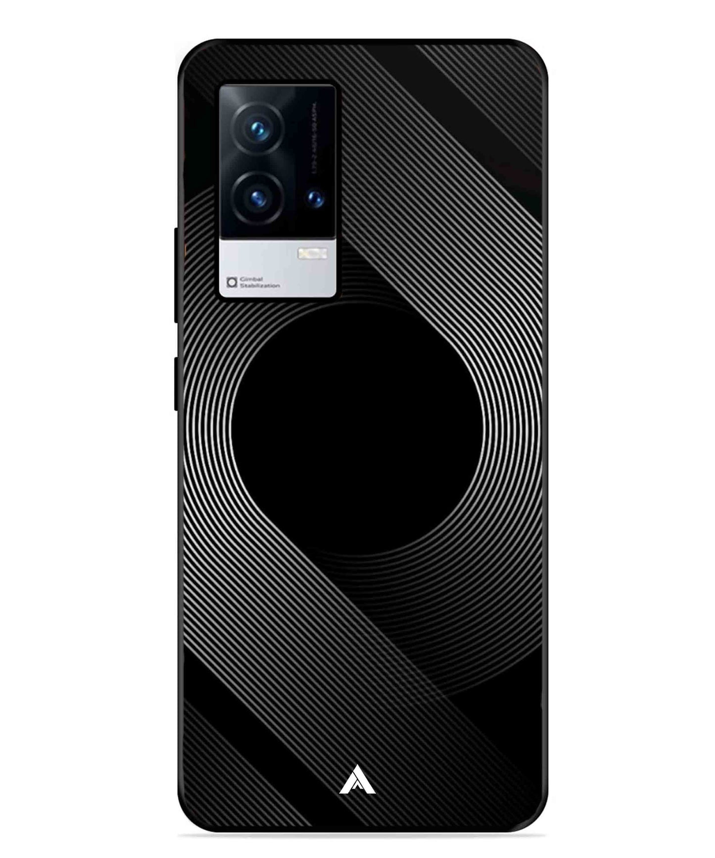 Stripe Pattern 14 Metal Back Cover Phone Case for iQOO 9