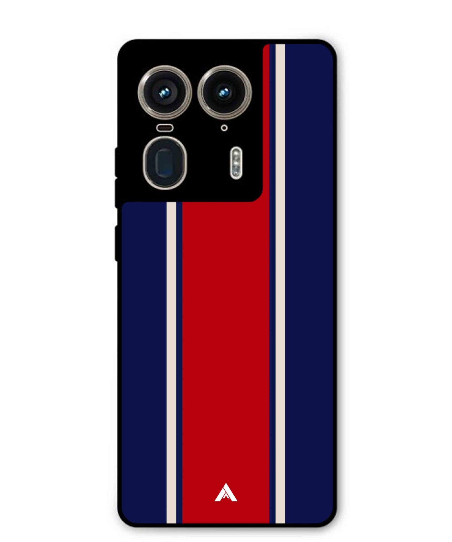 Stripe Pattern 15 Metal Back Cover Phone Case for Moto Edge 50 Ultra
