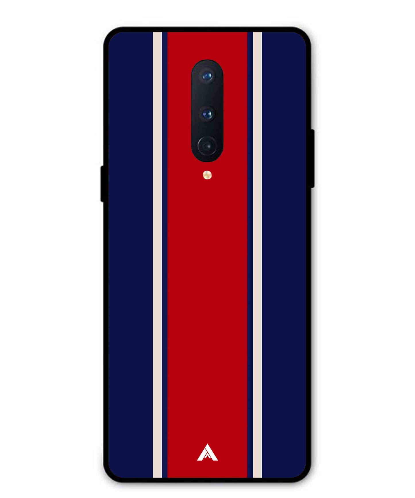 Stripe Pattern 15 Metal Back Cover Phone Case for Oneplus 8