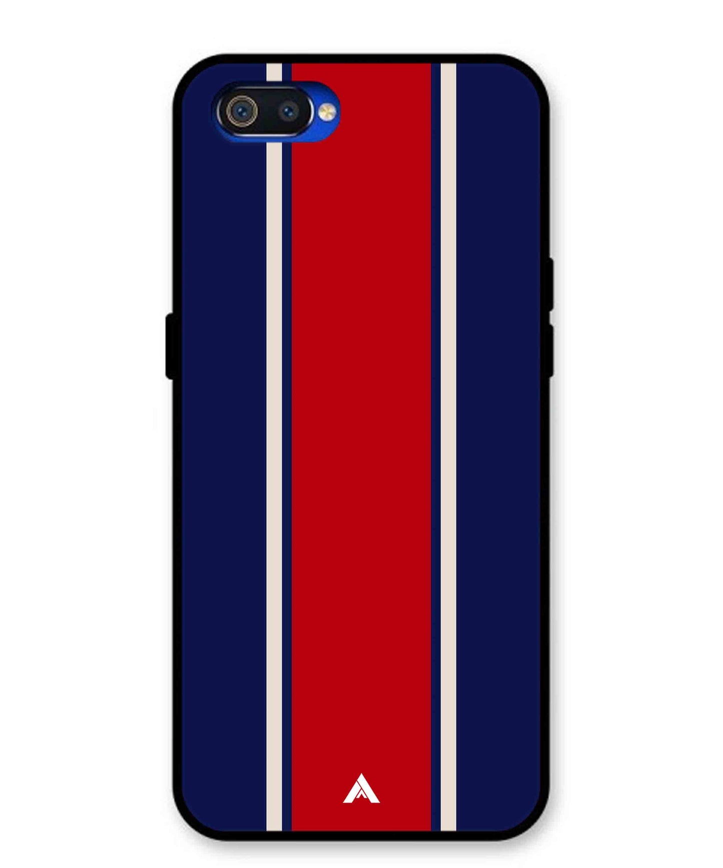 Stripe Pattern 15 Metal Back Cover Phone Case for Oppo A1K