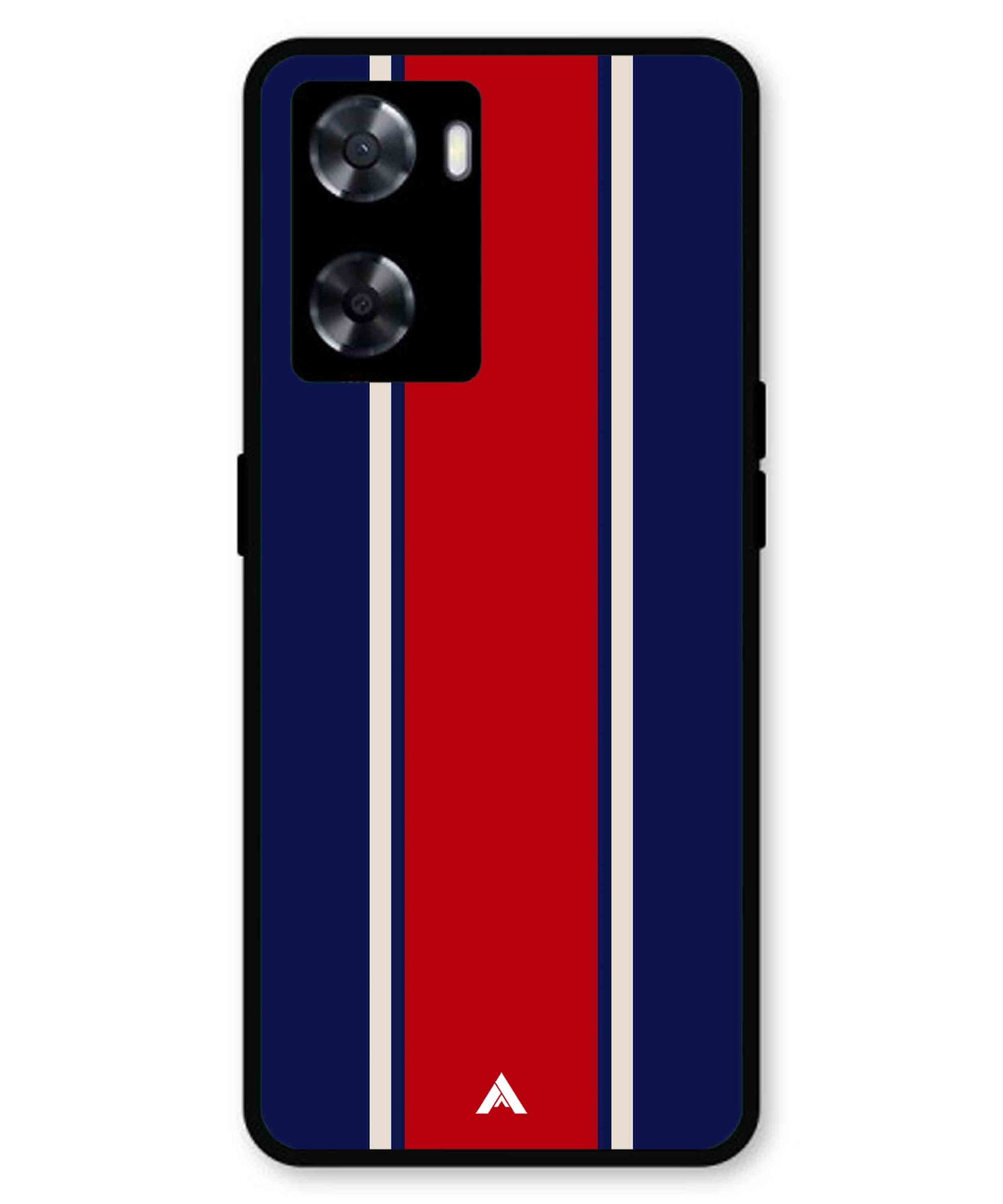 Stripe Pattern 15 Metal Back Cover Phone Case for Oppo A77s