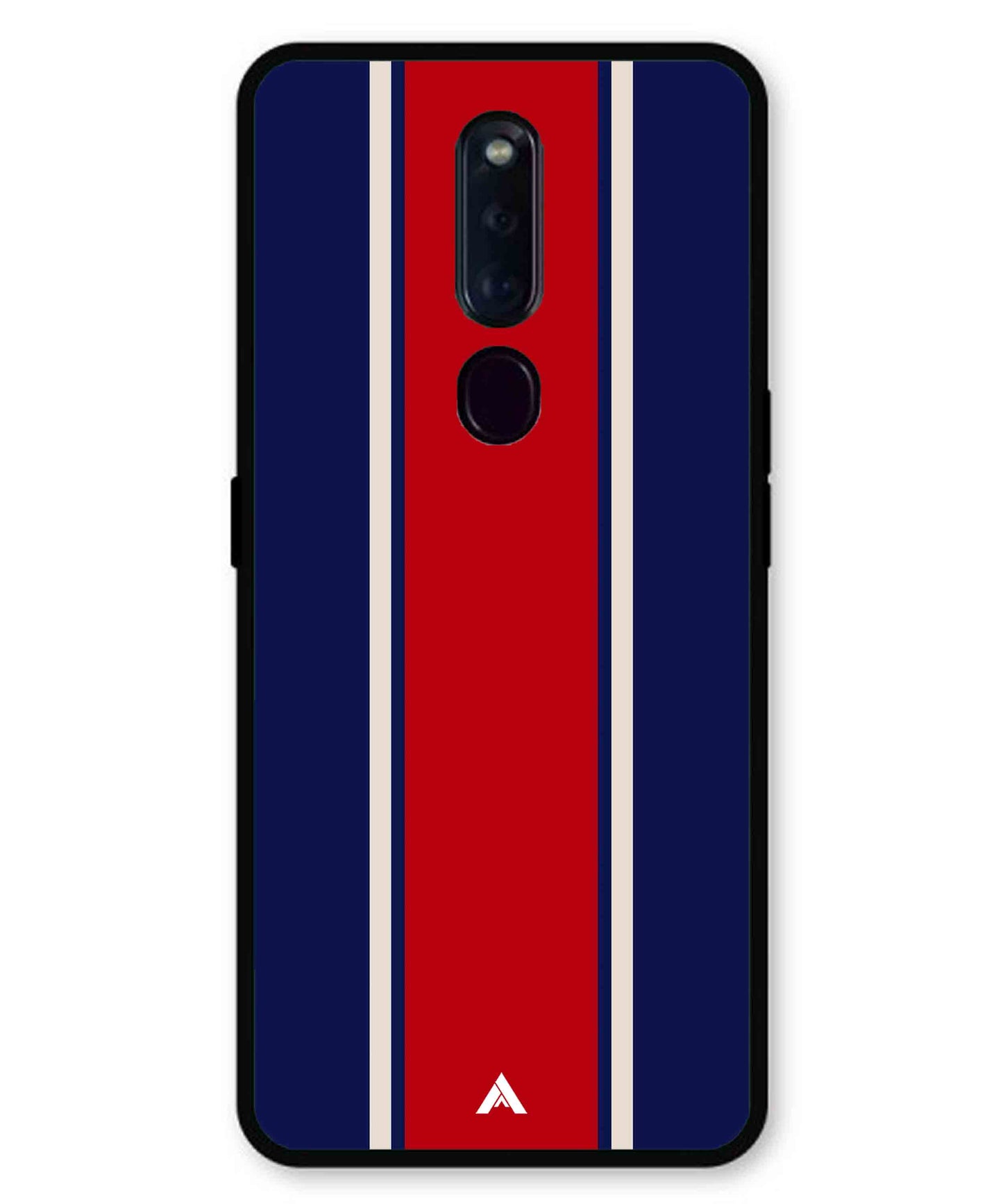 Stripe Pattern 15 Metal Back Cover Phone Case for Oppo F11 Pro