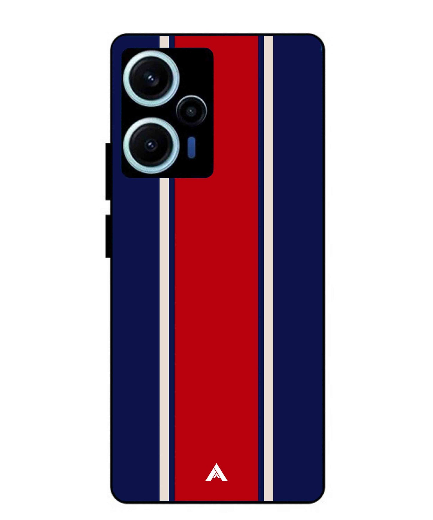 Stripe Pattern 15 Metal Back Cover Phone Case for Poco F5