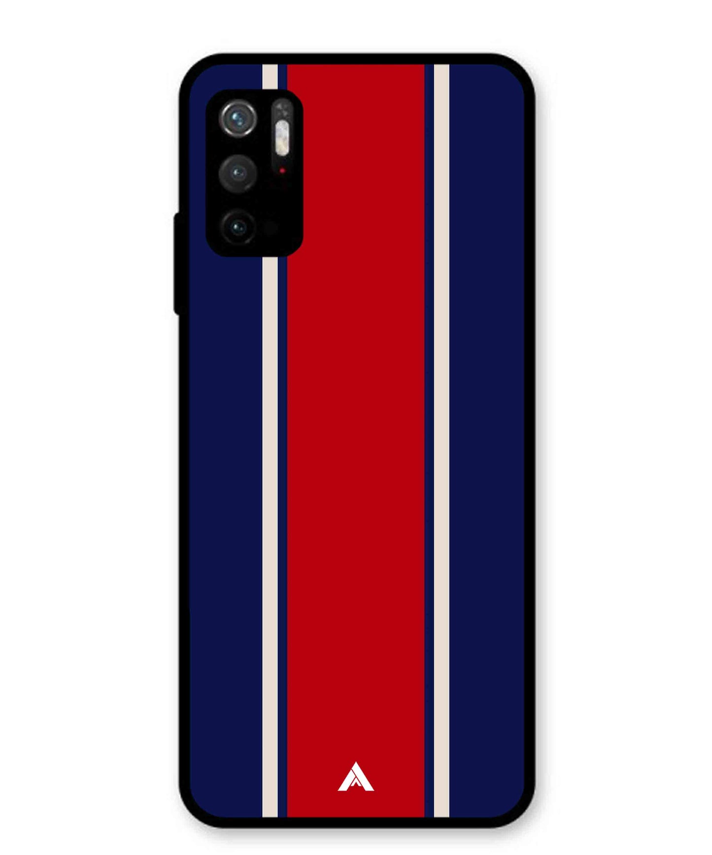 Stripe Pattern 15 Metal Back Cover Phone Case for Poco M3 Pro