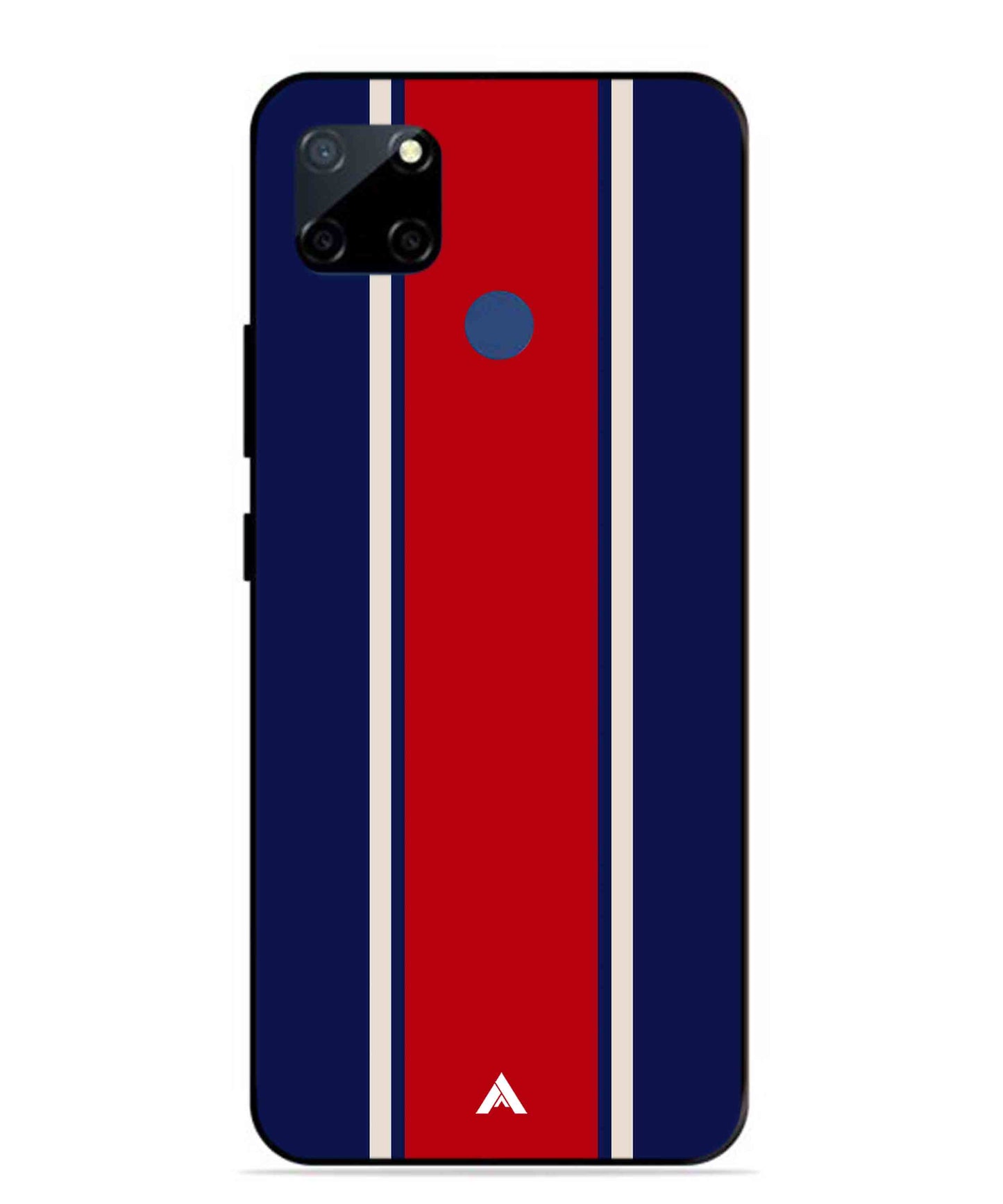 Stripe Pattern 15 Metal Back Cover Phone Case for Realme Narzo 30A