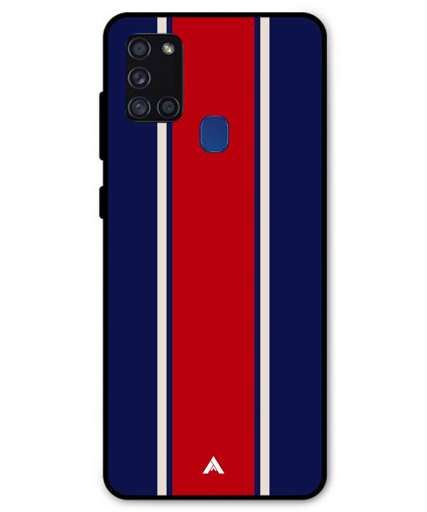 Stripe Pattern 15 Metal Back Cover Phone Case for Samsung Galaxy A21s