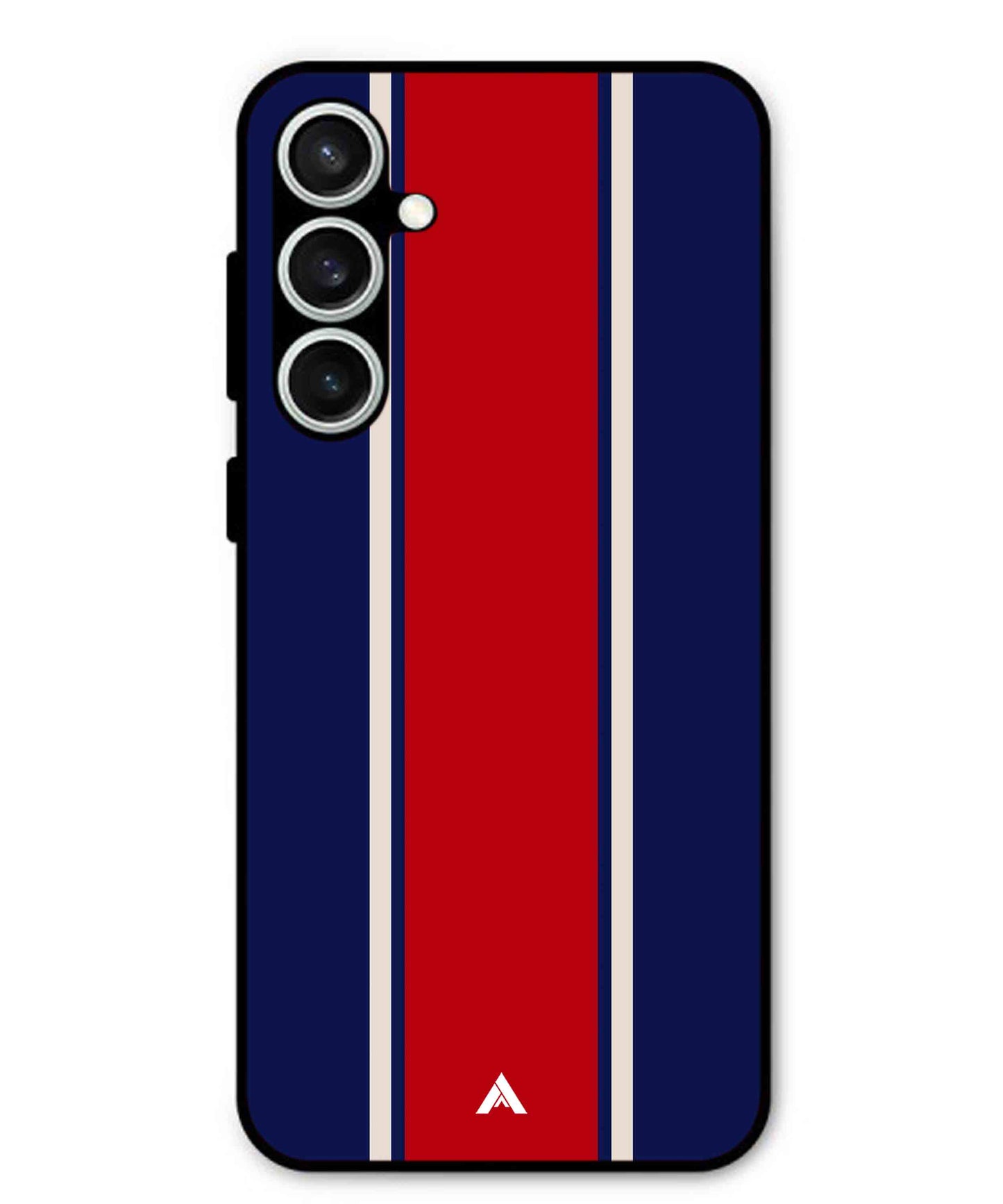 Stripe Pattern 15 Metal Back Cover Phone Case for Samsung Galaxy S24 Fe
