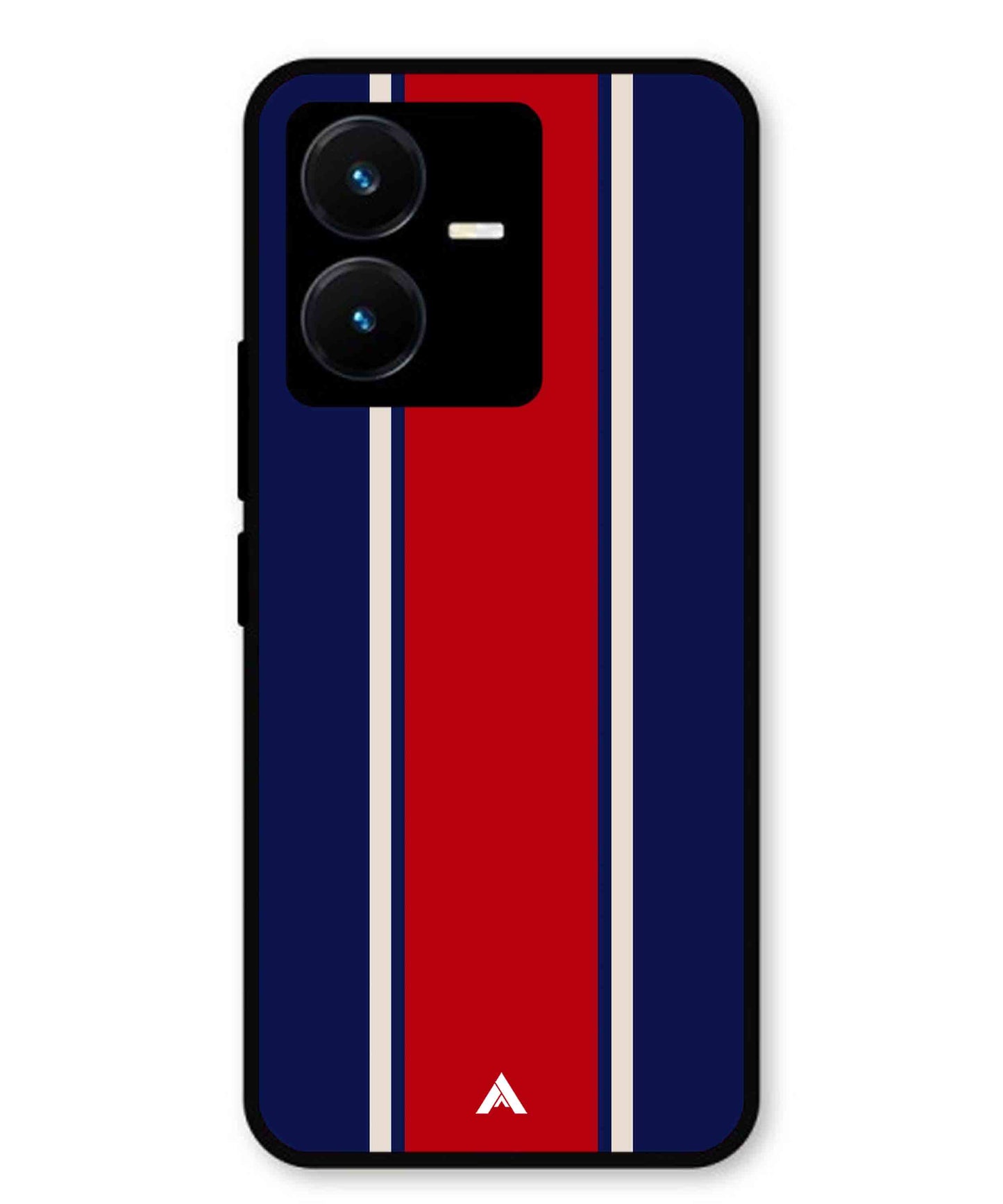 Stripe Pattern 15 Metal Back Cover Phone Case for Vivo Y22