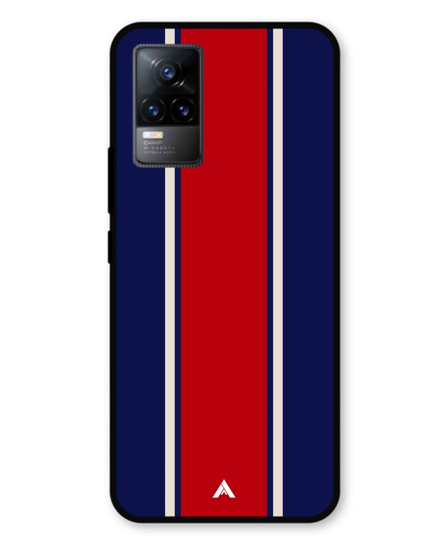 Stripe Pattern 15 Metal Back Cover Phone Case for Vivo v21e 4G