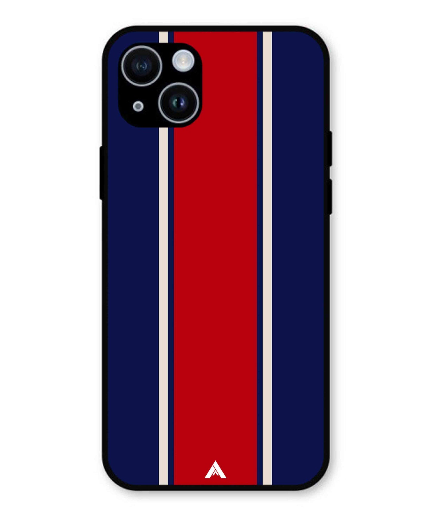 Stripe Pattern 15 Metal Back Cover Phone Case for iPhone 15