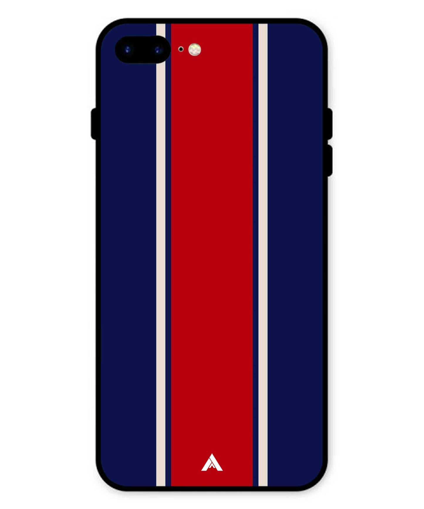 Stripe Pattern 15 Metal Back Cover Phone Case for iPhone 8 Plus