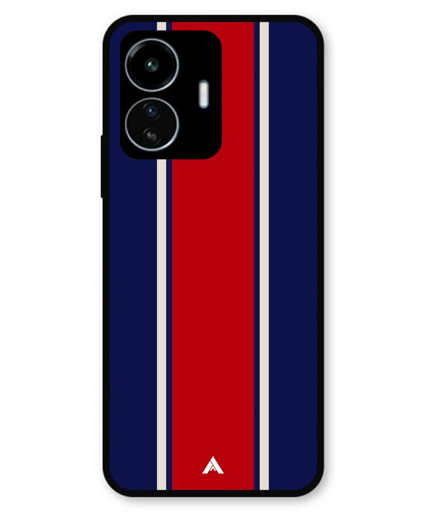 Stripe Pattern 15 Metal Back Cover Phone Case for iQOO Z6 Lite
