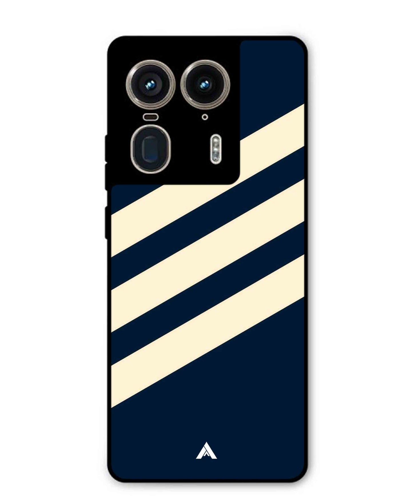Stripe Pattern 16 Metal Back Cover Phone Case for Moto Edge 50 Ultra