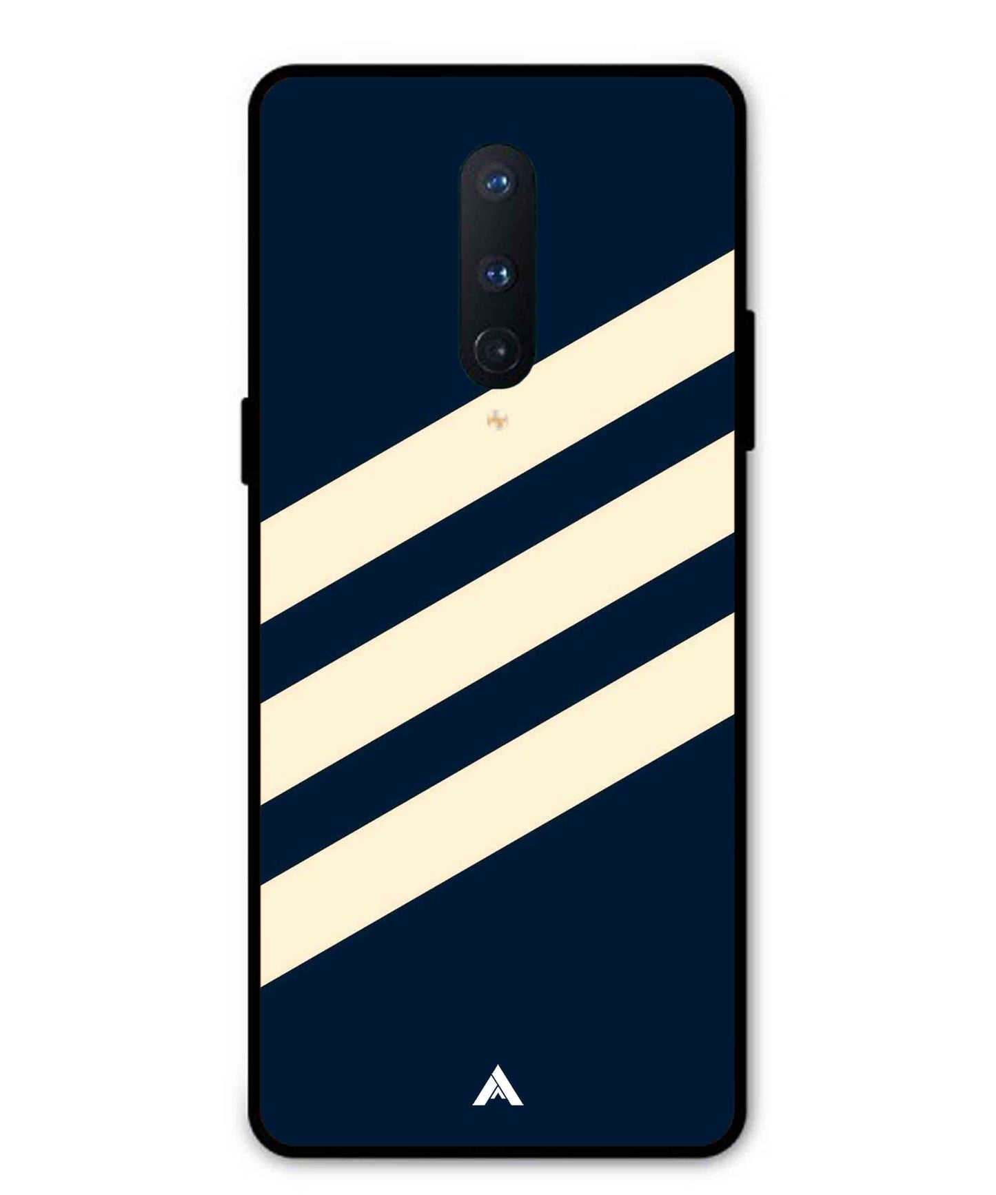 Stripe Pattern 16 Metal Back Cover Phone Case for Oneplus 8