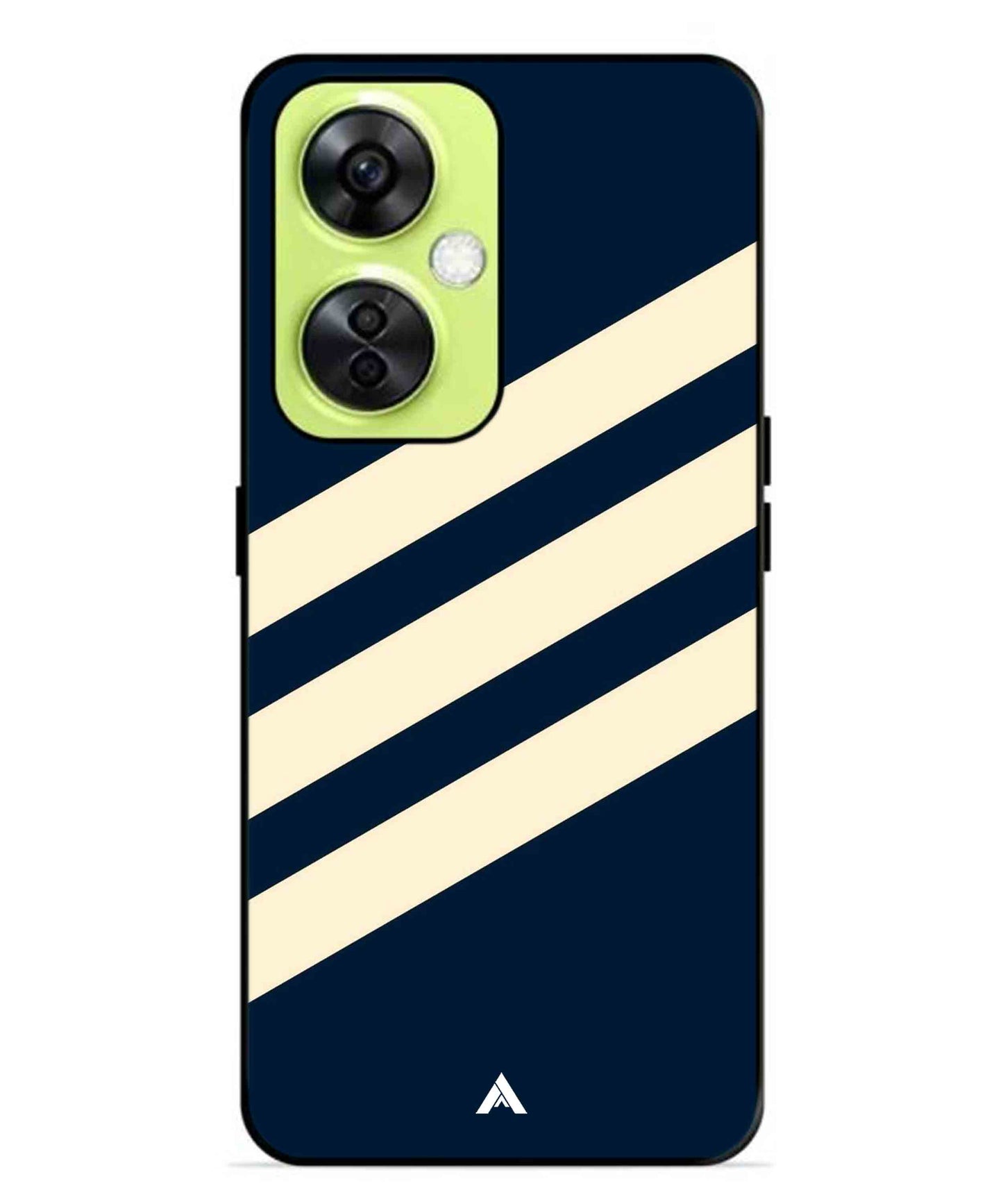 Stripe Pattern 16 Metal Back Cover Phone Case for Oneplus Nord CE 3 Lite