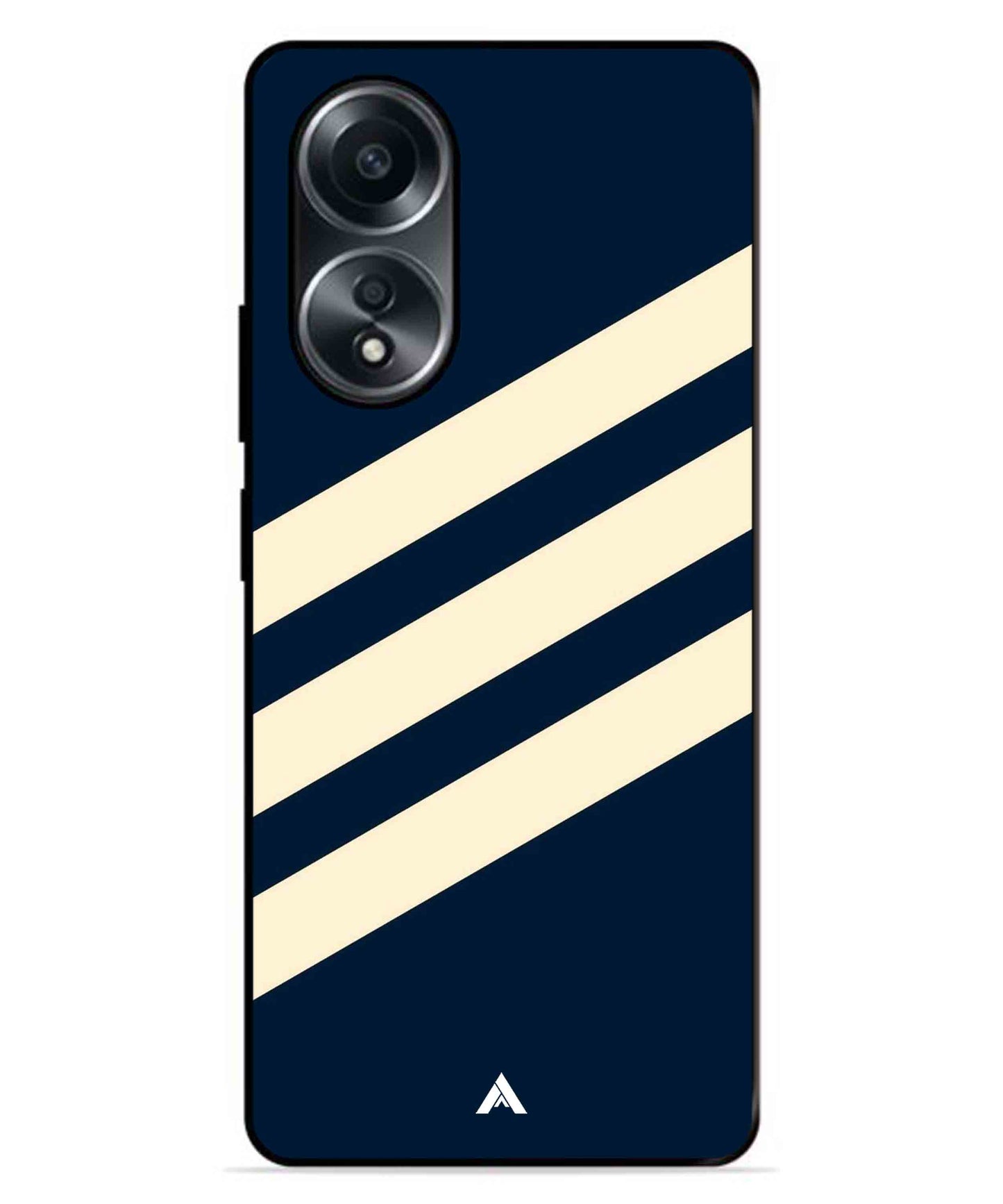 Stripe Pattern 16 Metal Back Cover Phone Case for Oppo A78