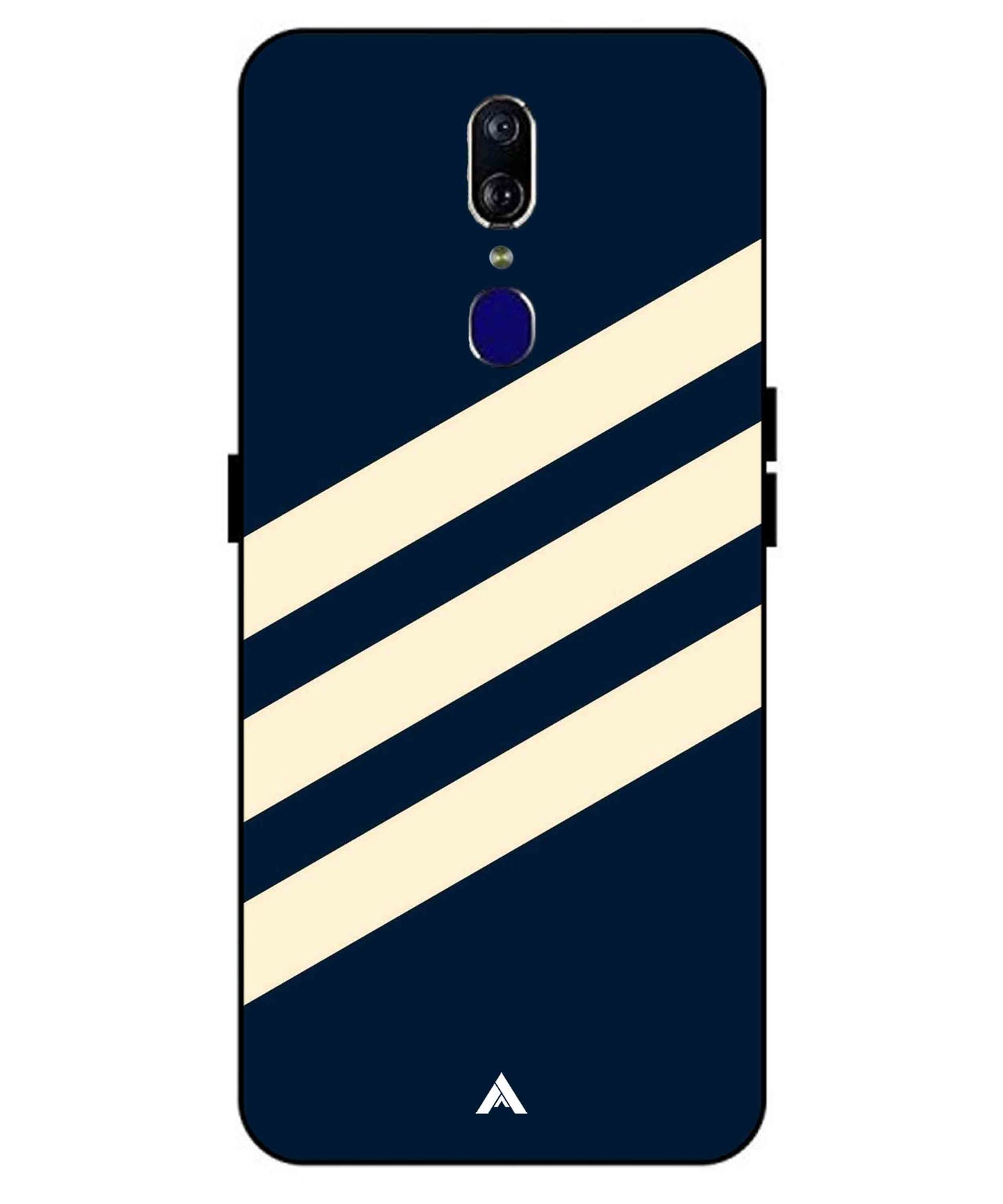 Stripe Pattern 16 Metal Back Cover Phone Case for Oppo F11