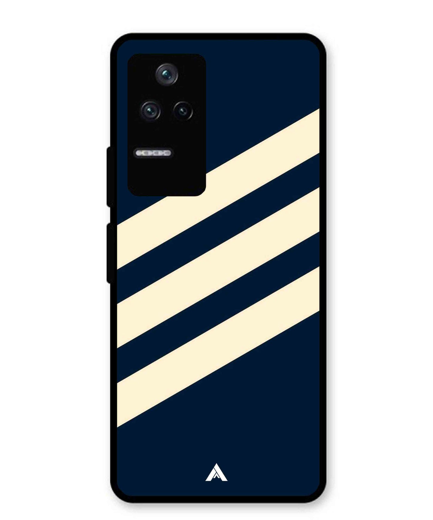 Stripe Pattern 16 Metal Back Cover Phone Case for Poco F4