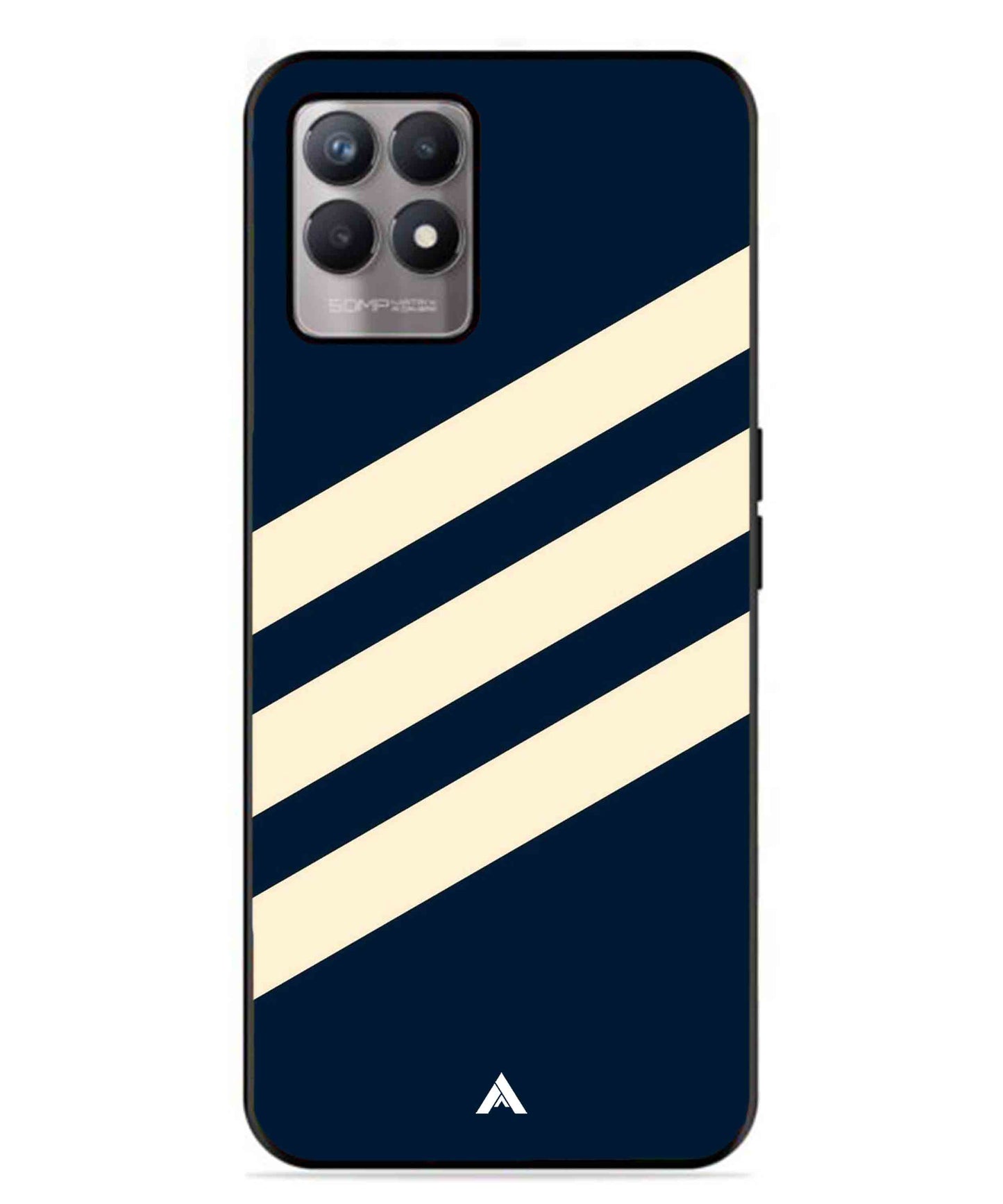 Stripe Pattern 16 Metal Back Cover Phone Case for Realme Narzo 50