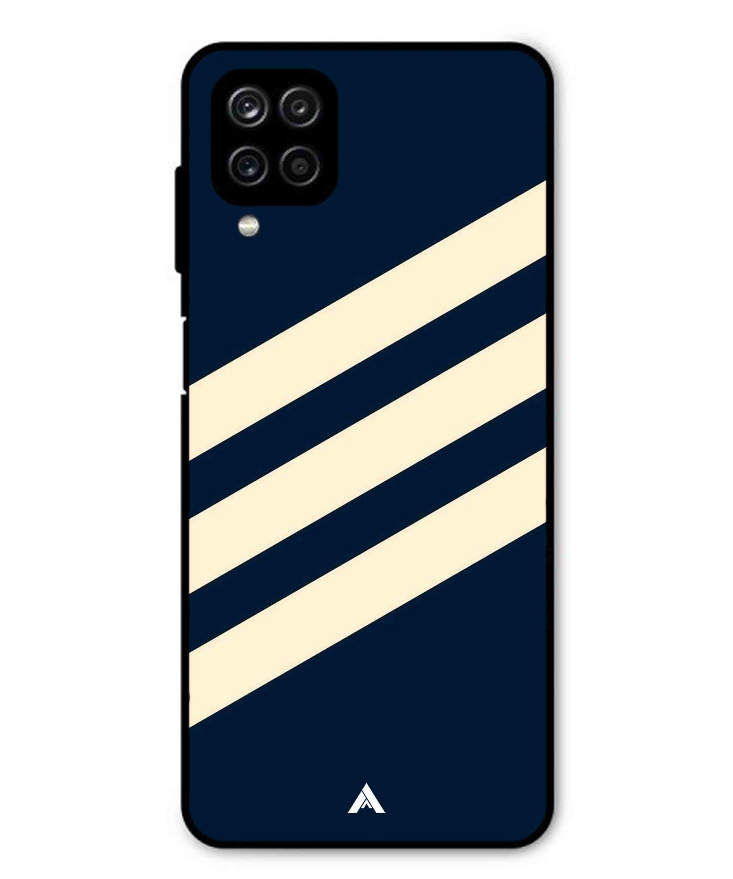 Stripe Pattern 16 Metal Back Cover Phone Case for Samsung Galaxy F12