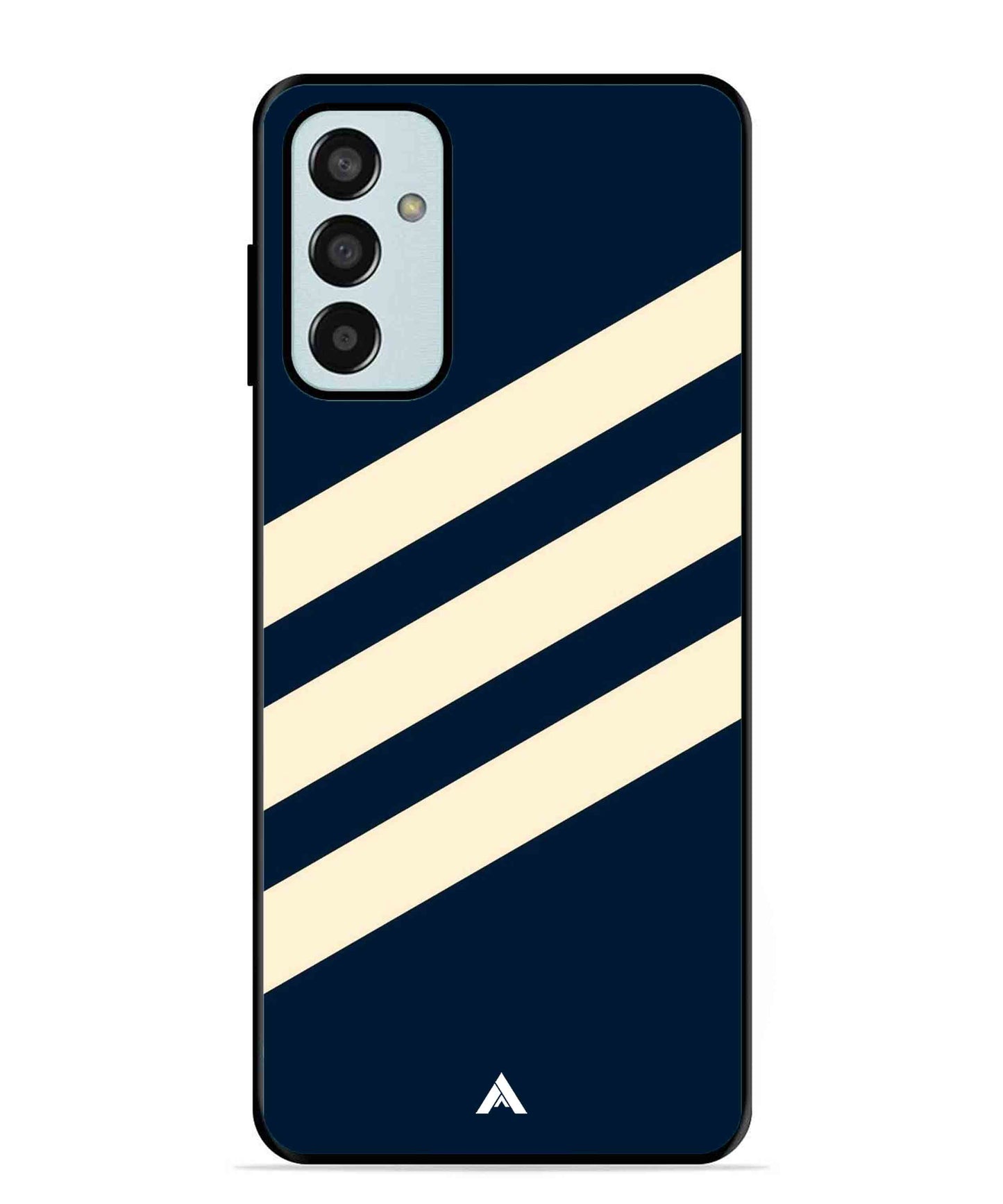 Stripe Pattern 16 Metal Back Cover Phone Case for Samsung Galaxy M13 4G