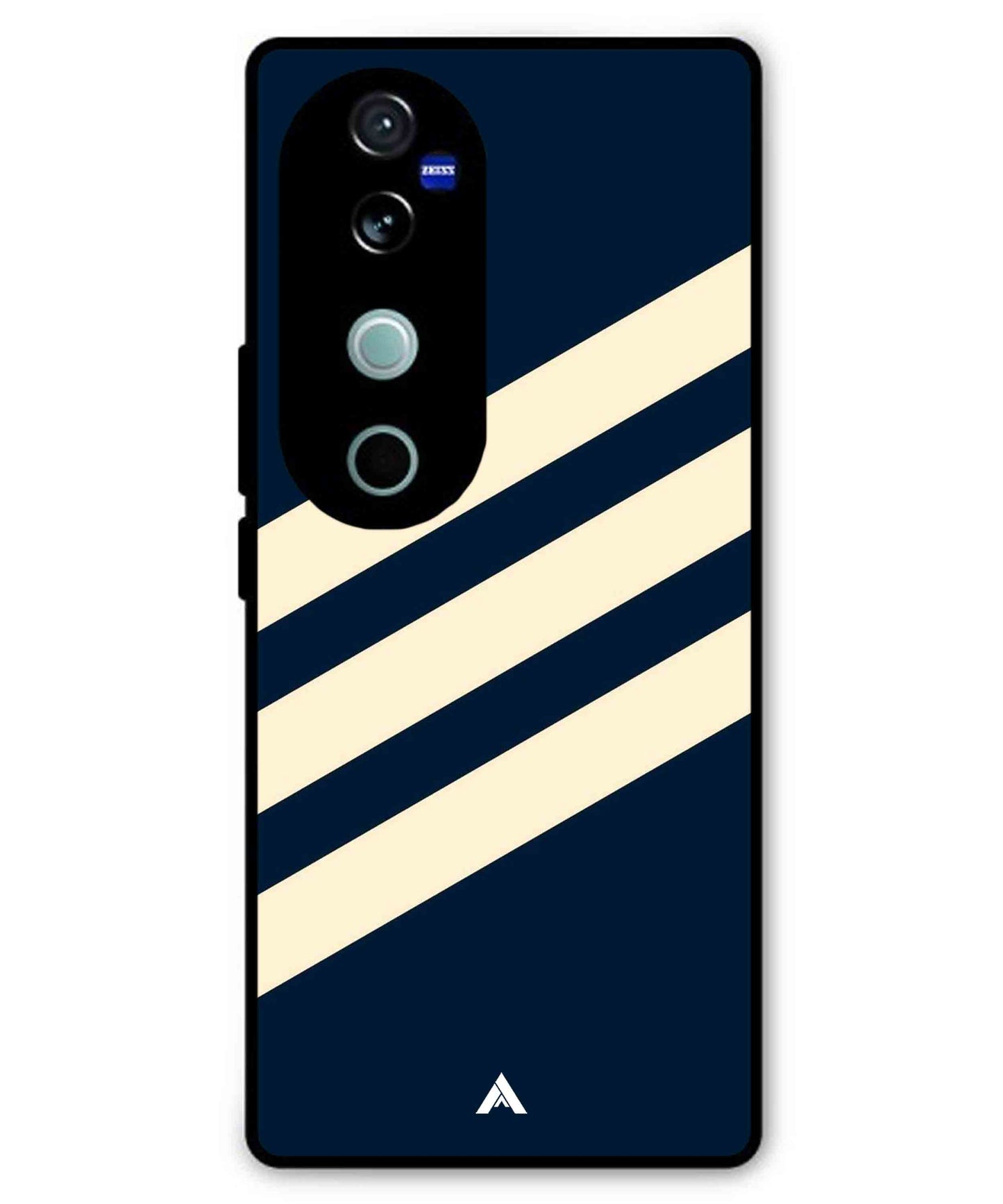 Stripe Pattern 16 Metal Back Cover Phone Case for Vivo T3 Ultra