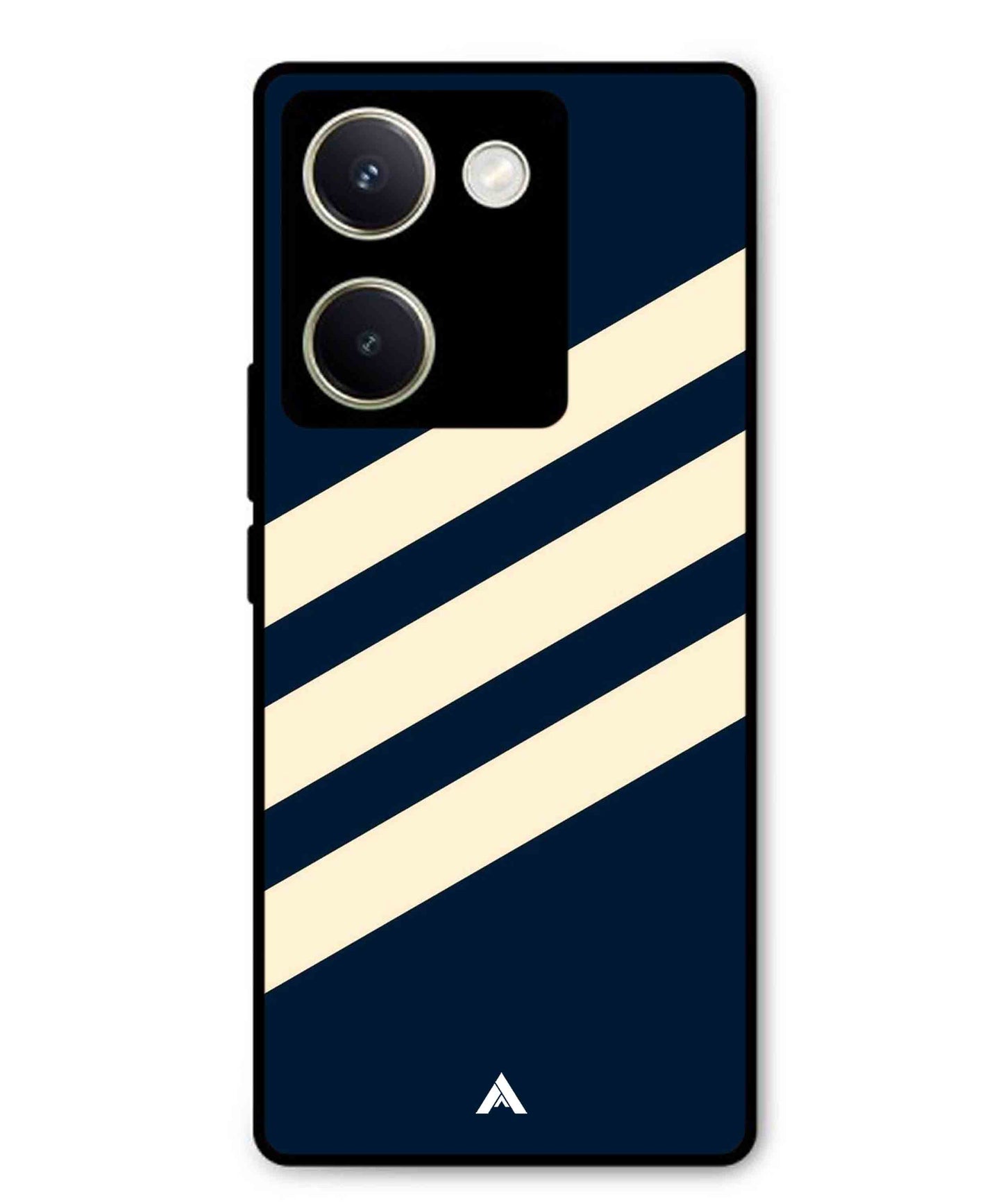 Stripe Pattern 16 Metal Back Cover Phone Case for Vivo Y200 Pro