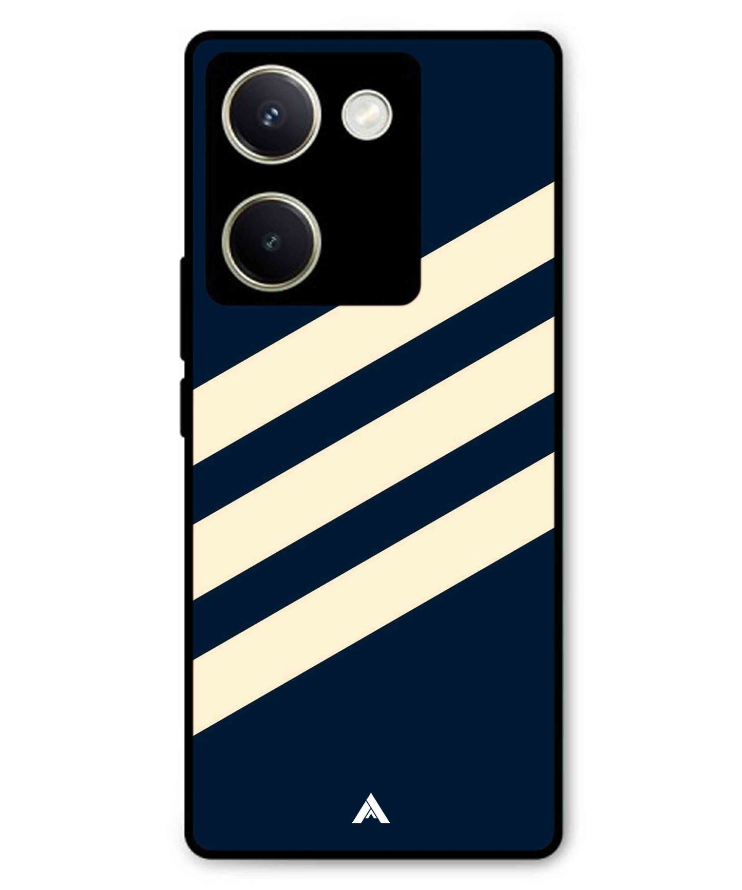 Stripe Pattern 16 Metal Back Cover Phone Case for Vivo Y300 Plus