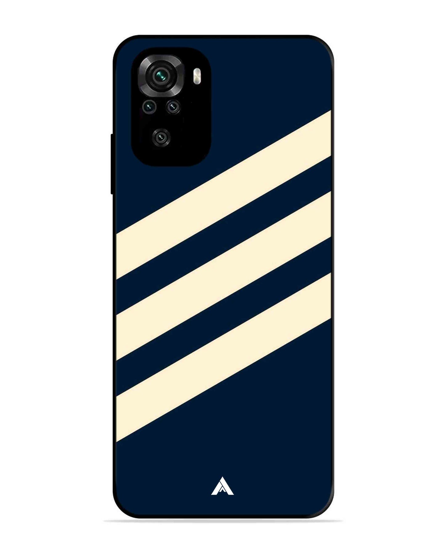 Stripe Pattern 16 Metal Back Cover Phone Case for Xiaomi Redmi Note 11SE