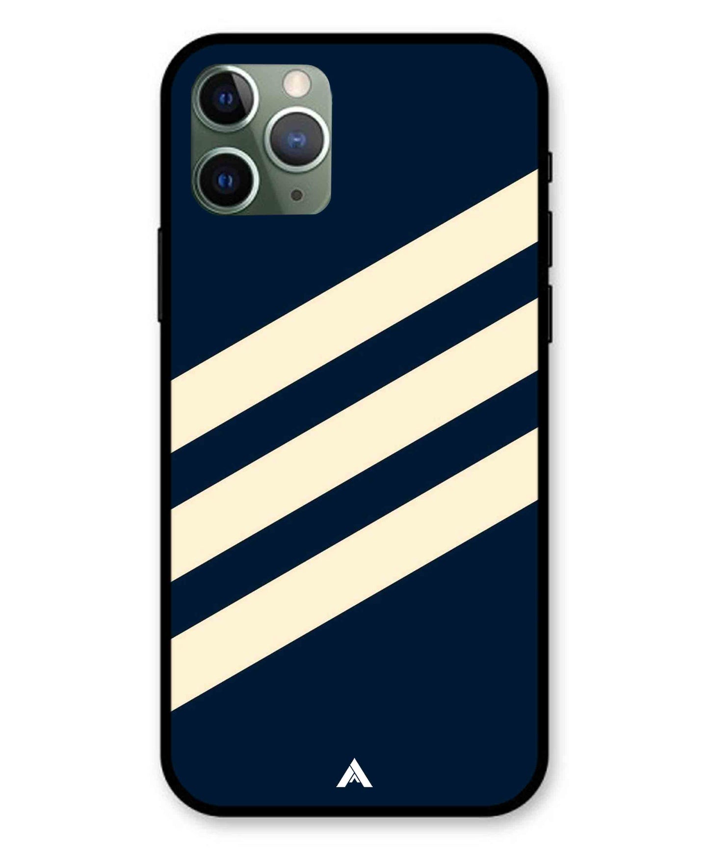 Stripe Pattern 16 Metal Back Cover Phone Case for iPhone 11 Pro