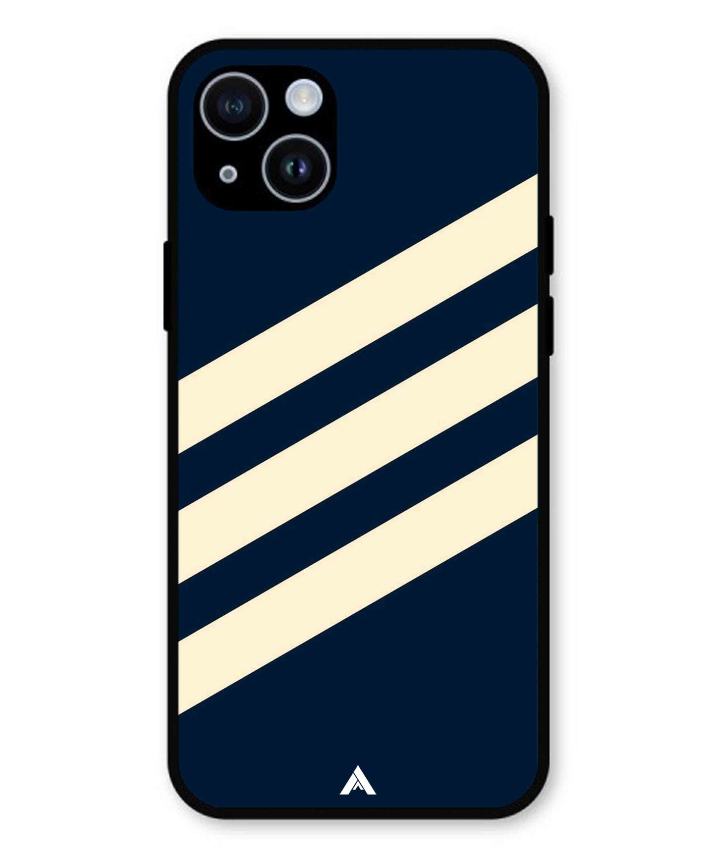 Stripe Pattern 16 Metal Back Cover Phone Case for iPhone 14 Plus