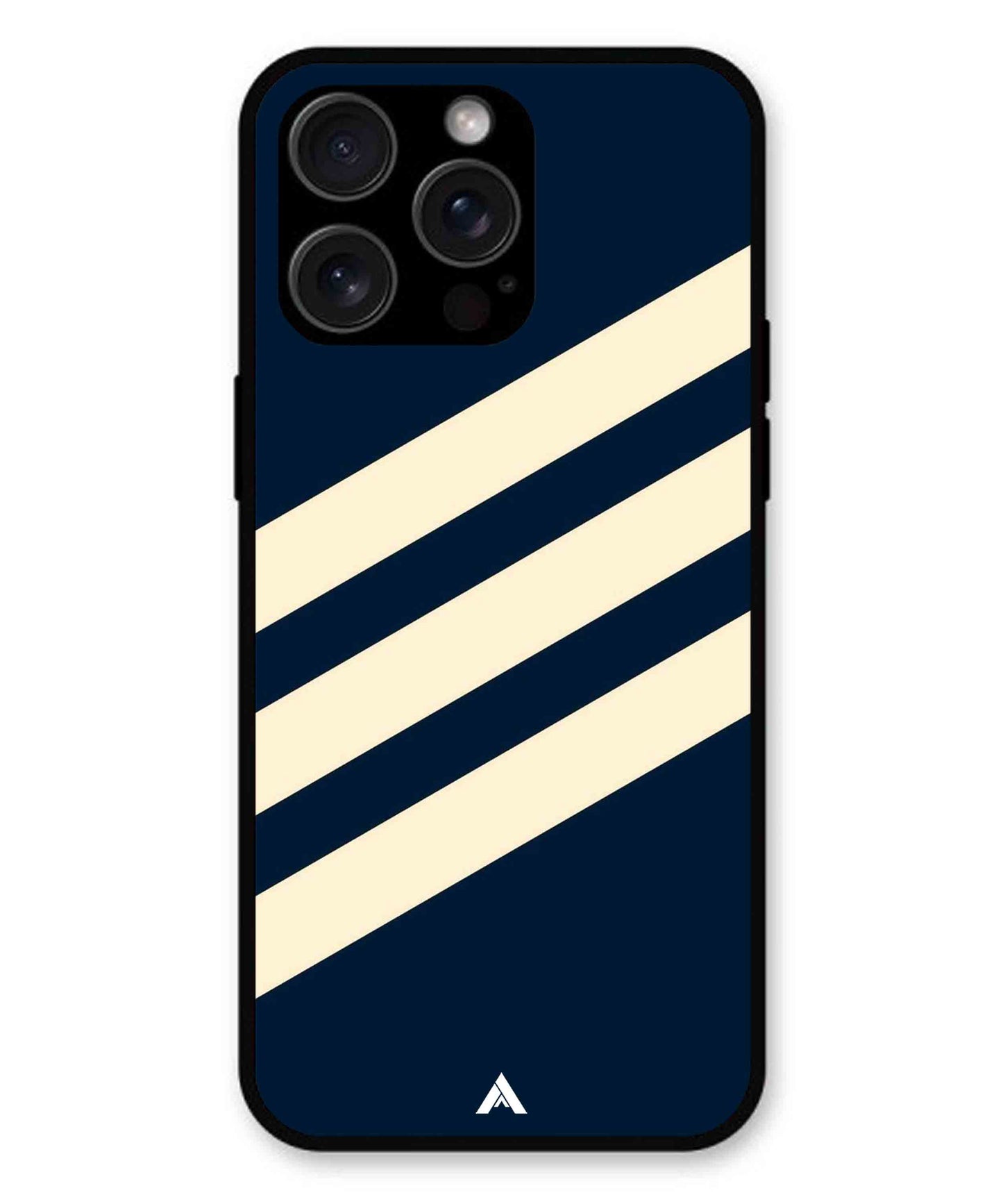 Stripe Pattern 16 Metal Back Cover Phone Case for iPhone 15 Pro Max