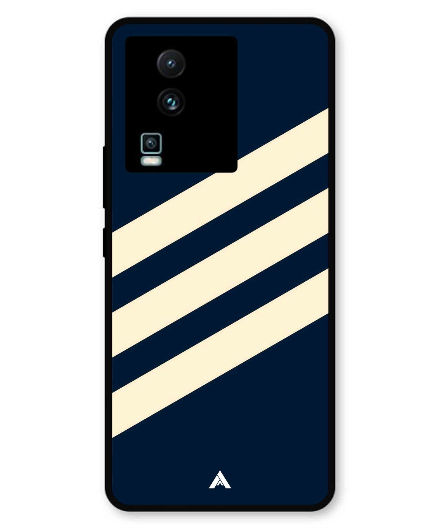 Stripe Pattern 16 Metal Back Cover Phone Case for iQOO Neo 7 Pro