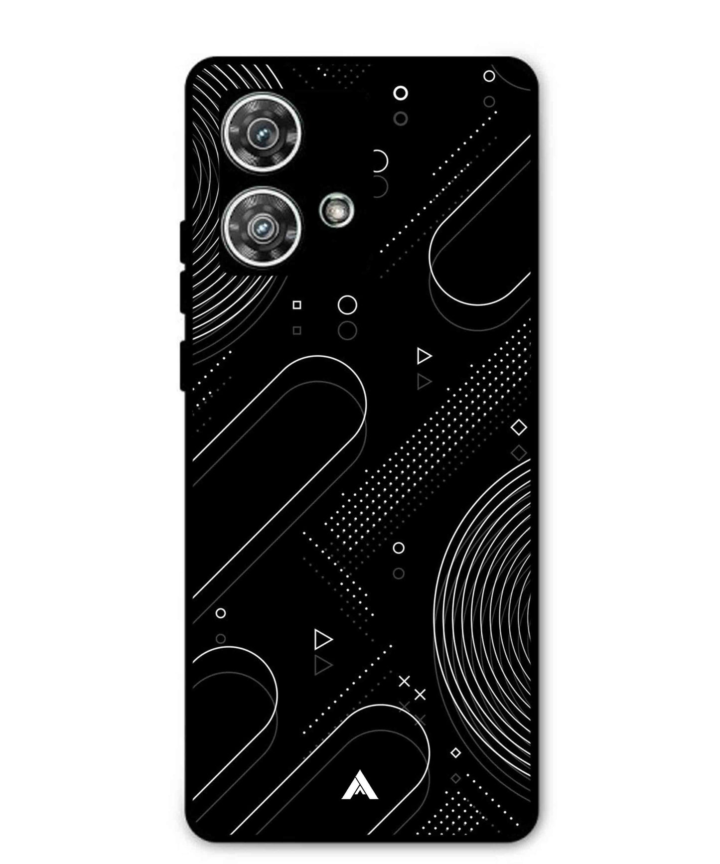 Stripe Pattern 17 Metal Back Cover Phone Case for Moto Edge 40 Neo