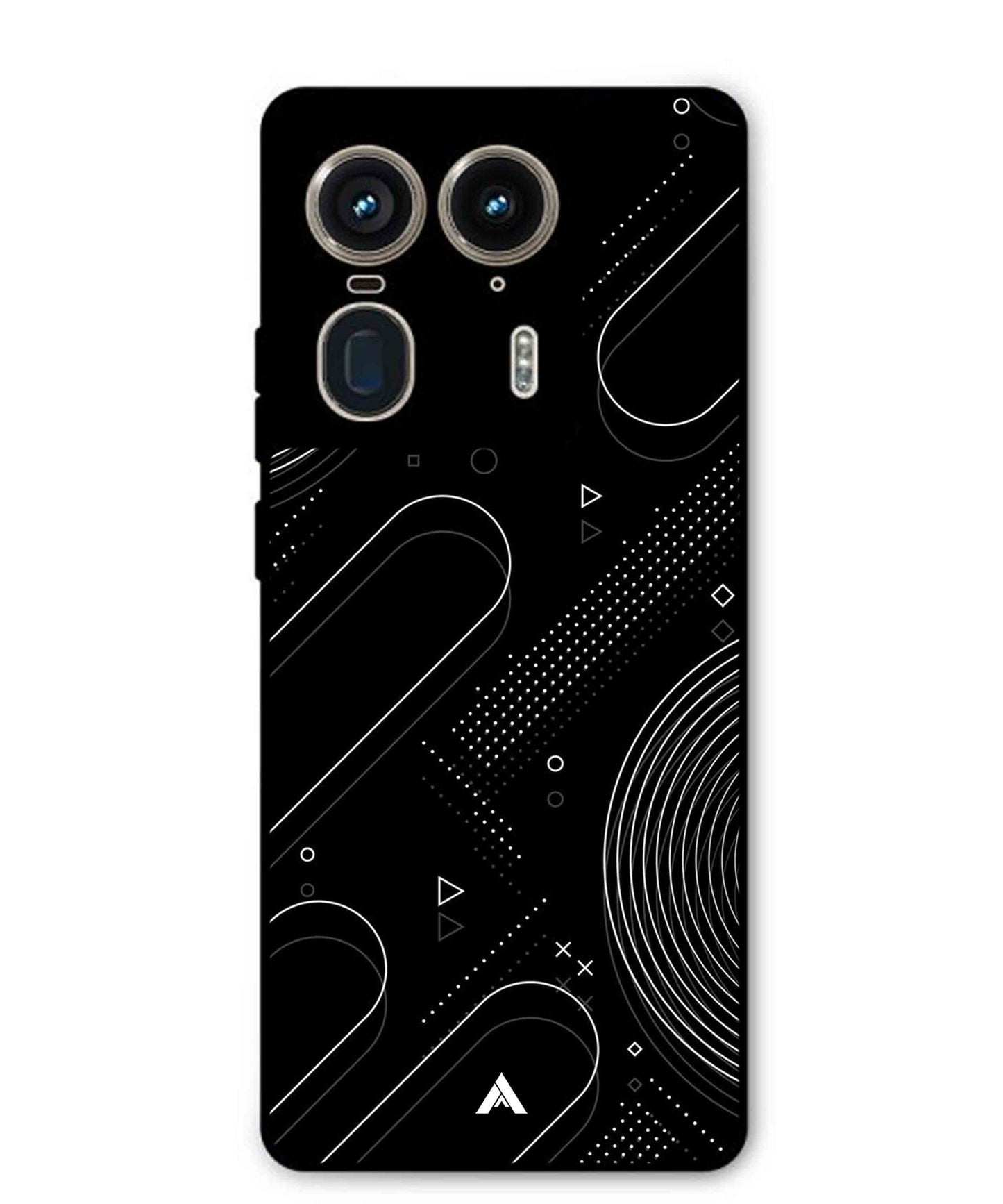 Stripe Pattern 17 Metal Back Cover Phone Case for Moto Edge 50 Ultra