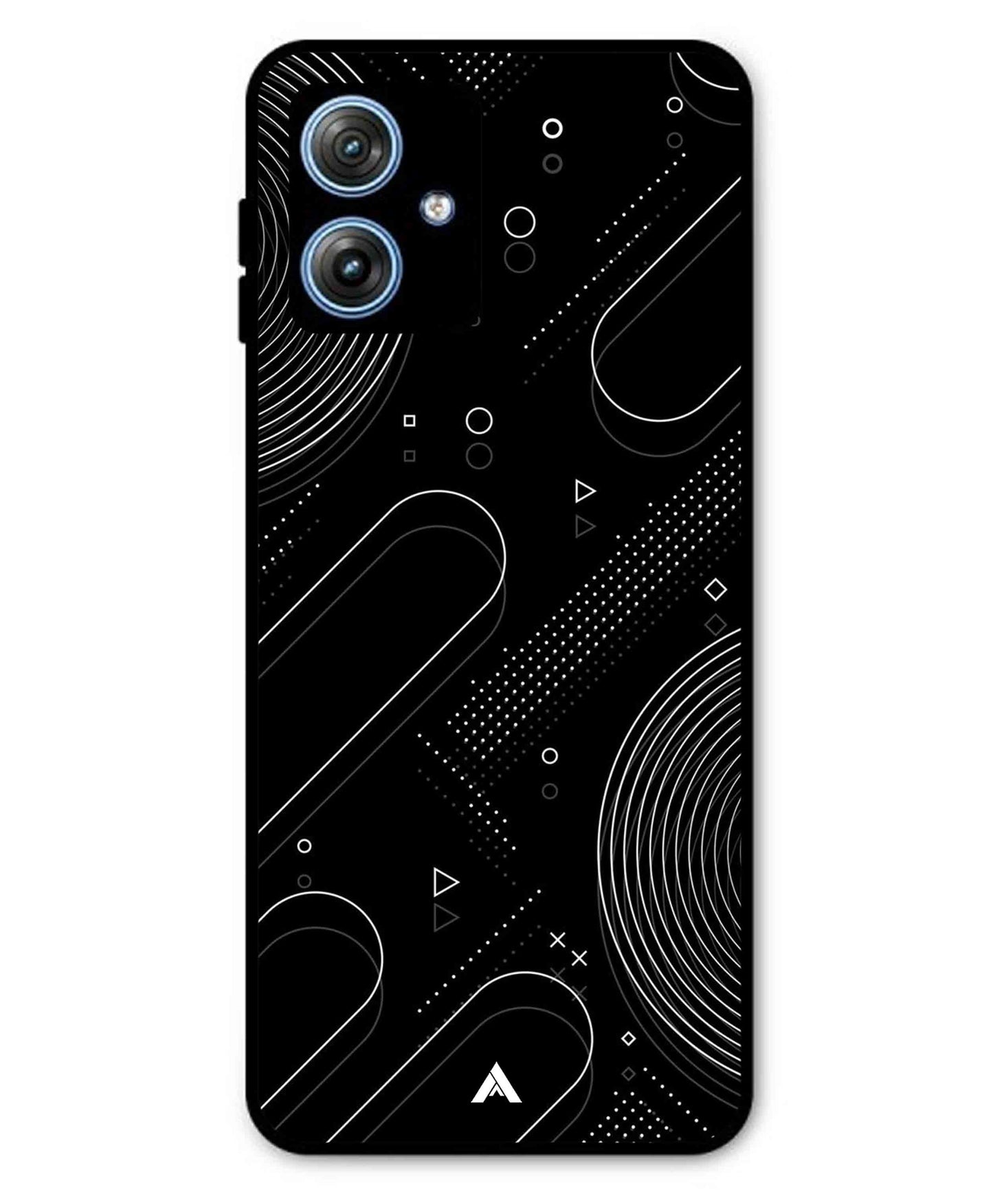 Stripe Pattern 17 Metal Back Cover Phone Case for Moto G64
