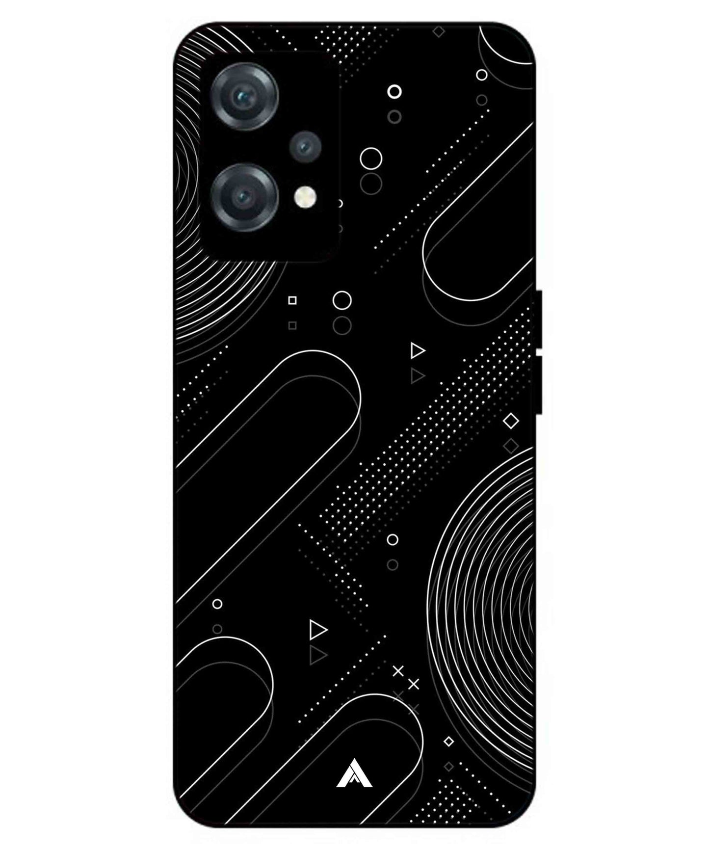 Stripe Pattern 17 Metal Back Cover Phone Case for Oneplus Nord CE 2 Lite
