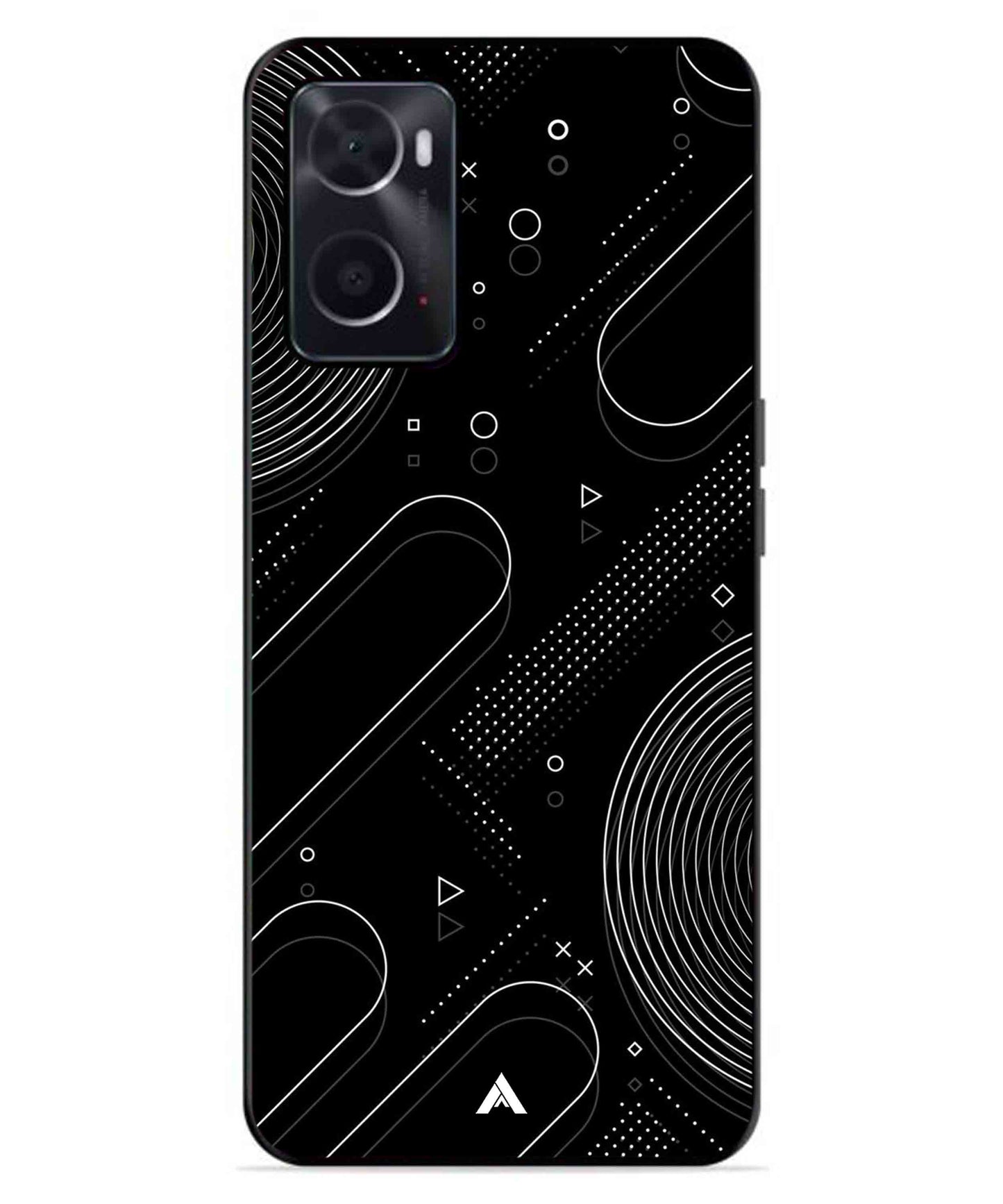 Stripe Pattern 17 Metal Back Cover Phone Case for Oppo A96