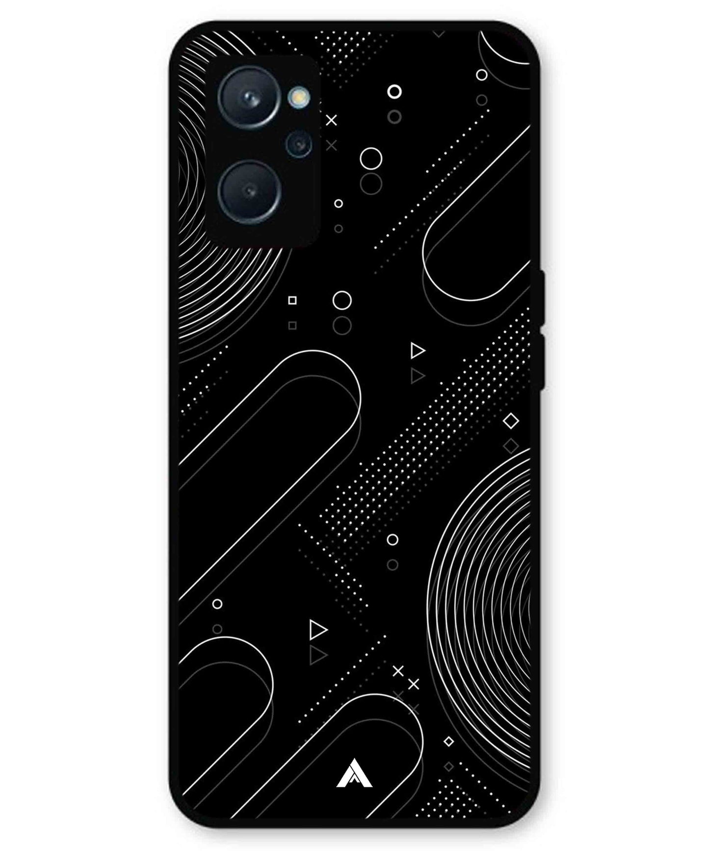 Stripe Pattern 17 Metal Back Cover Phone Case for Realme 10