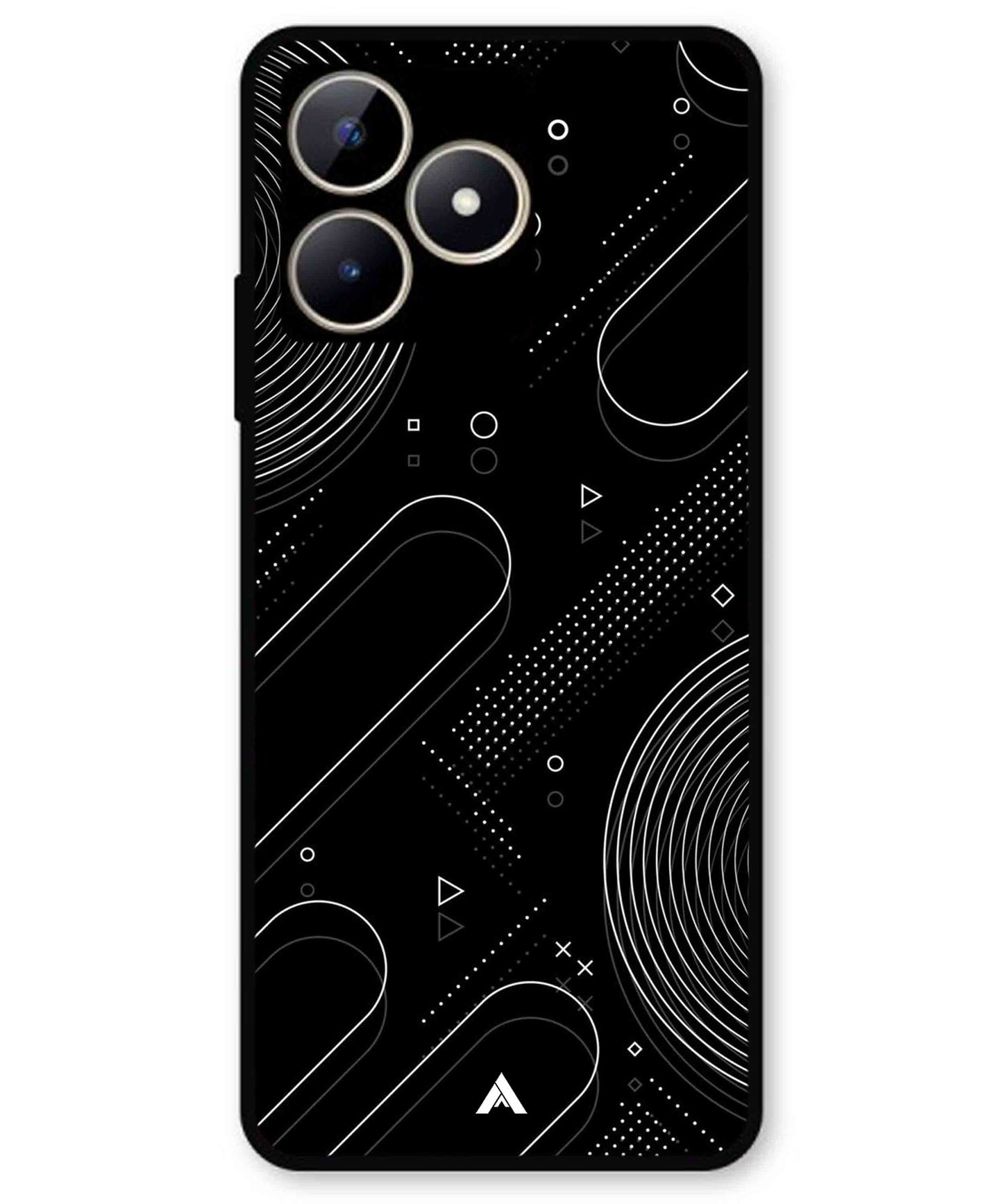 Stripe Pattern 17 Metal Back Cover Phone Case for Realme C51