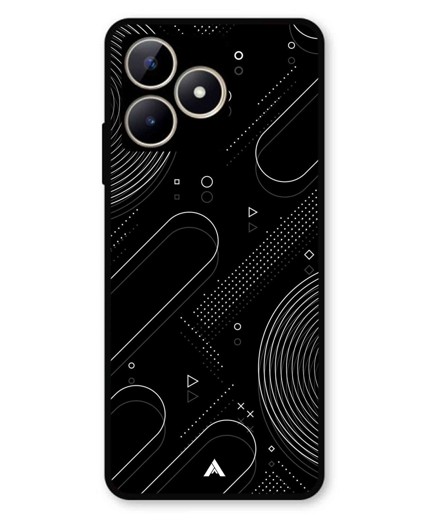 Stripe Pattern 17 Metal Back Cover Phone Case for Realme C53