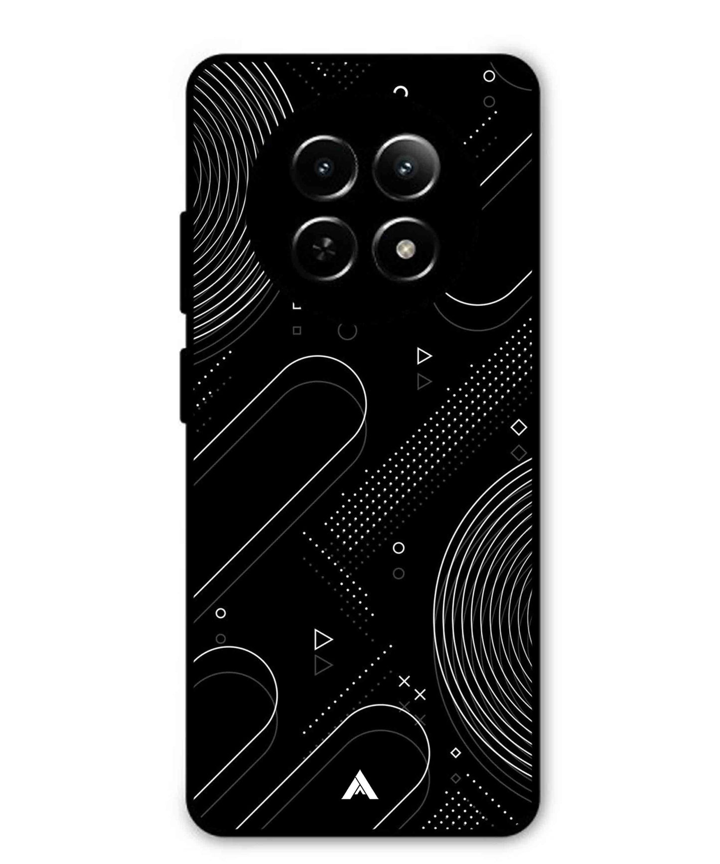 Stripe Pattern 17 Metal Back Cover Phone Case for Realme Narzo N65