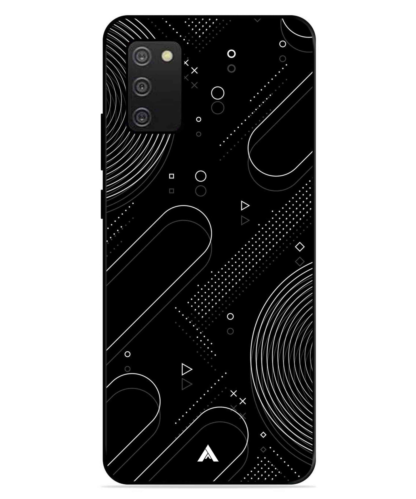 Stripe Pattern 17 Metal Back Cover Phone Case for Samsung Galaxy A03s