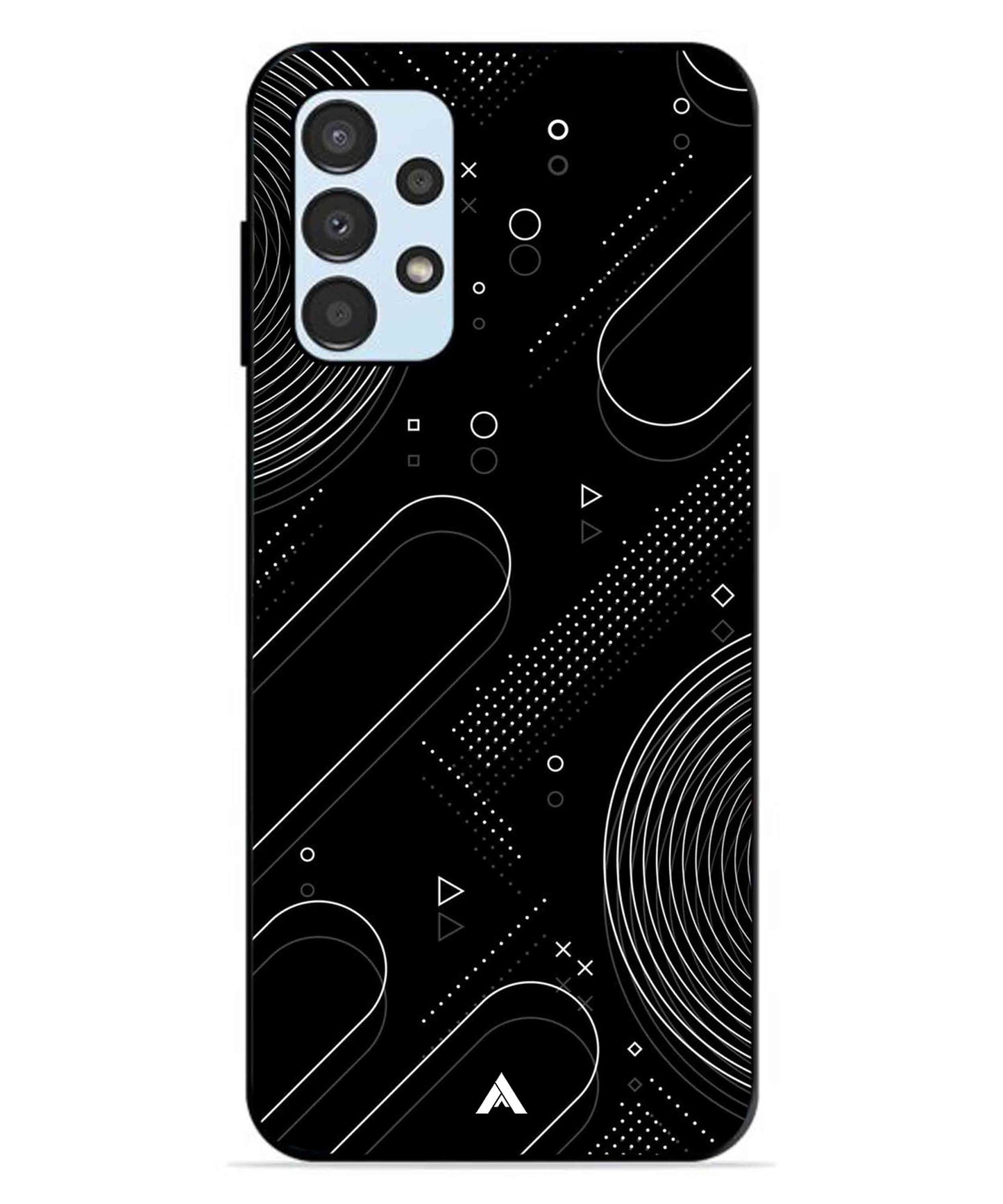 Stripe Pattern 17 Metal Back Cover Phone Case for Samsung Galaxy A13 4G