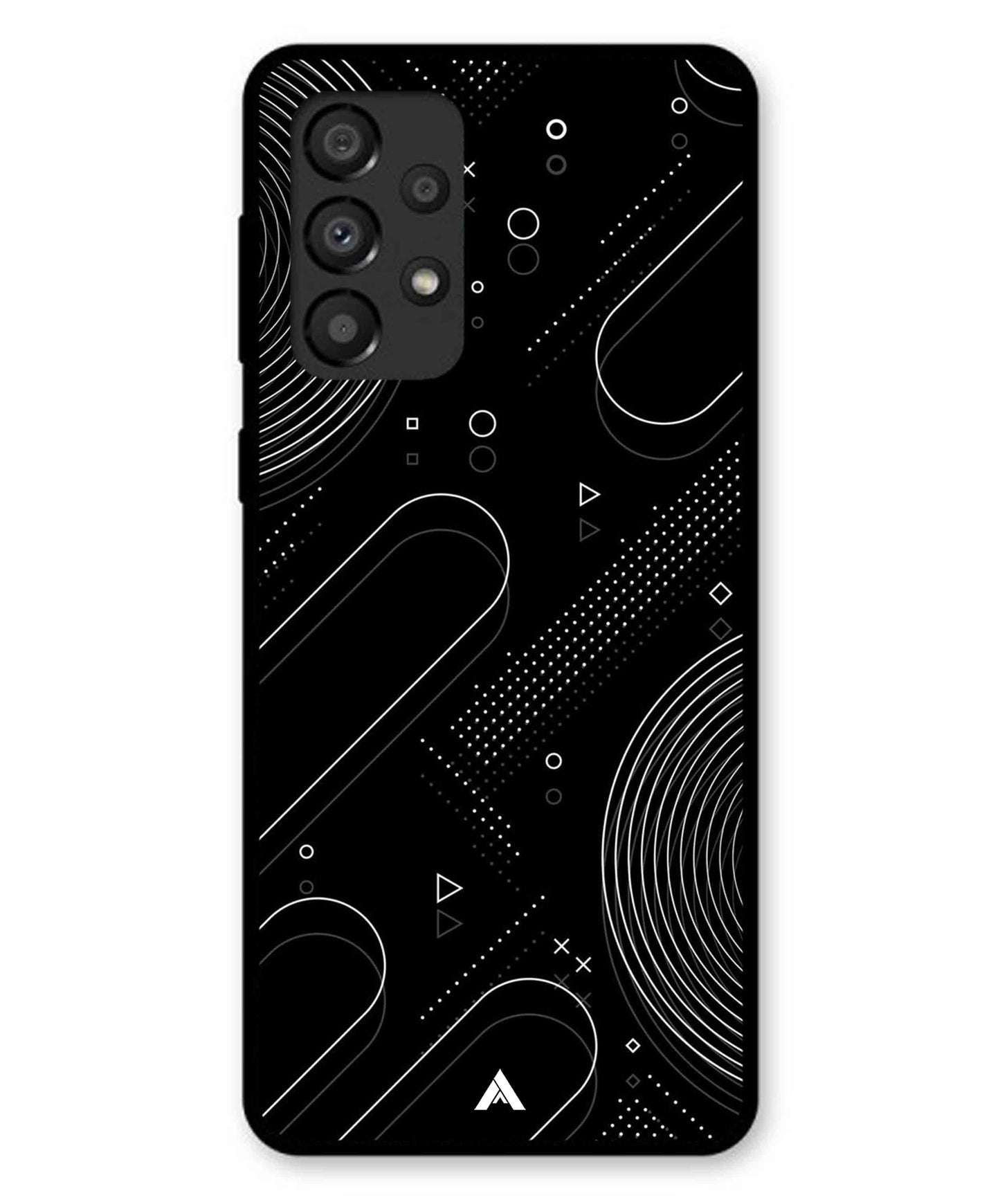 Stripe Pattern 17 Metal Back Cover Phone Case for Samsung Galaxy A33 5G