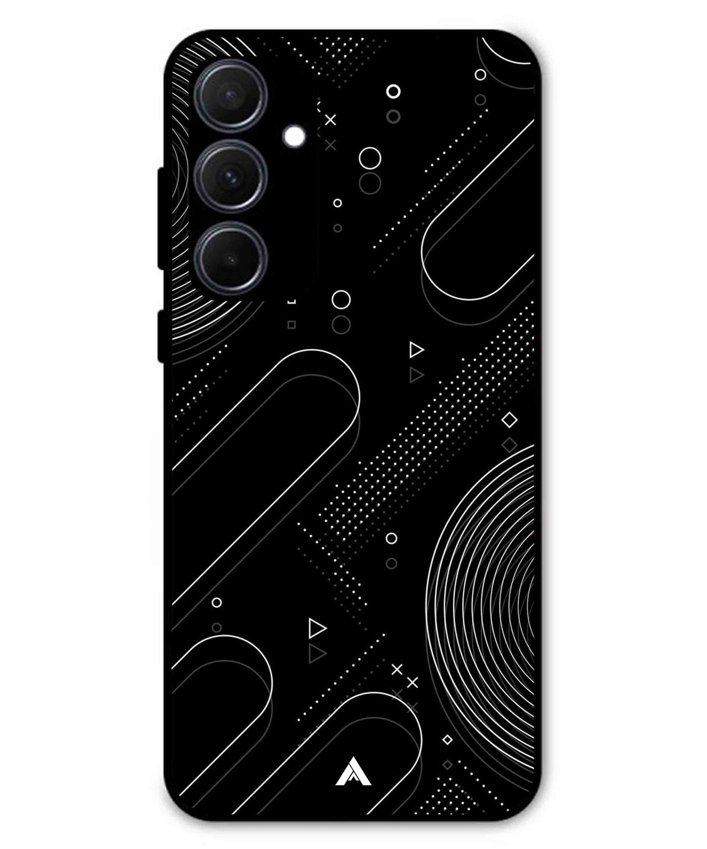Stripe Pattern 17 Metal Back Cover Phone Case for Samsung Galaxy A35
