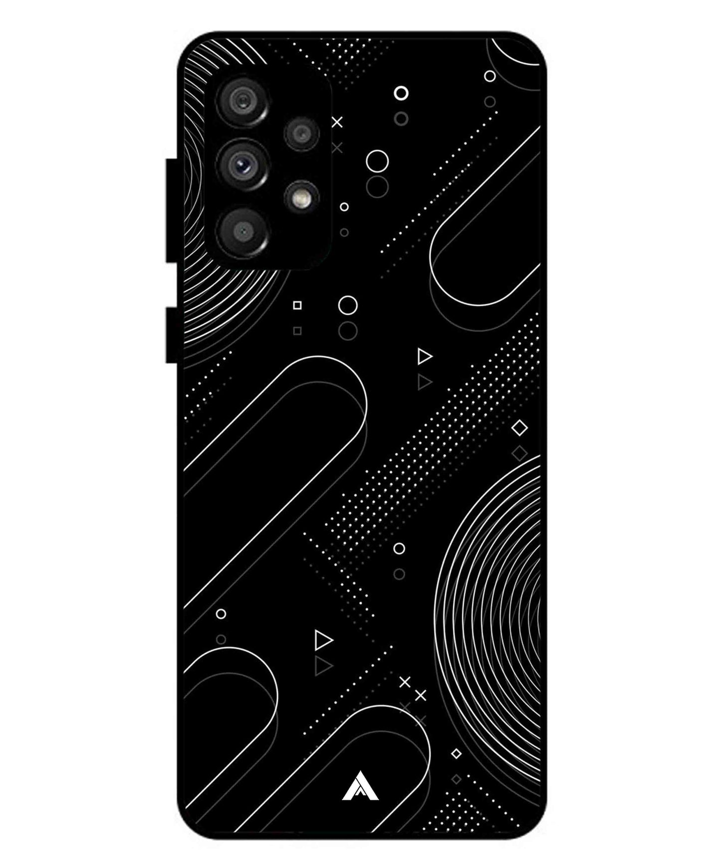 Stripe Pattern 17 Metal Back Cover Phone Case for Samsung Galaxy A73